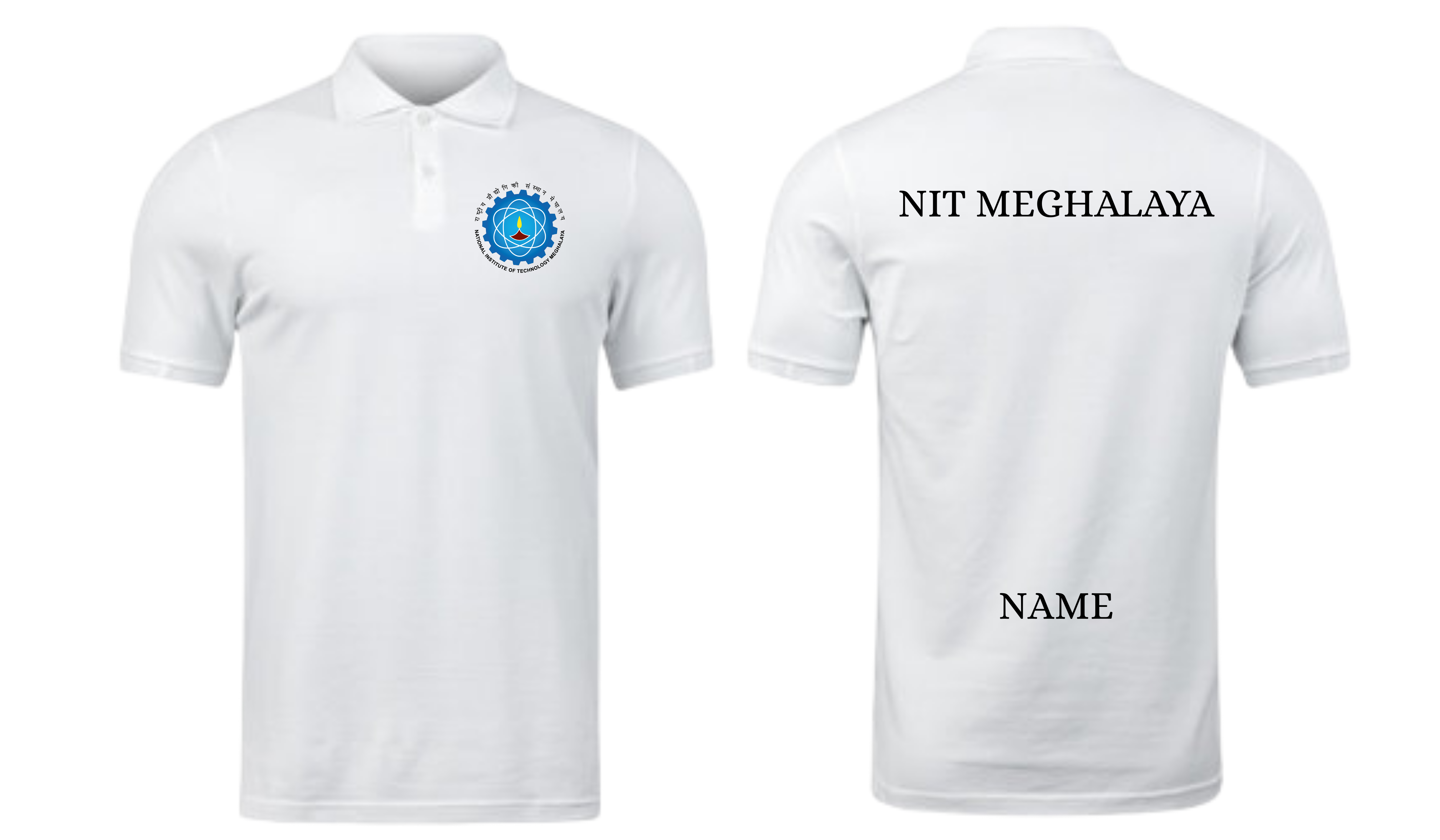 NIT Meghalaya POLO T-SHIRT Classic Design ( Ak design )