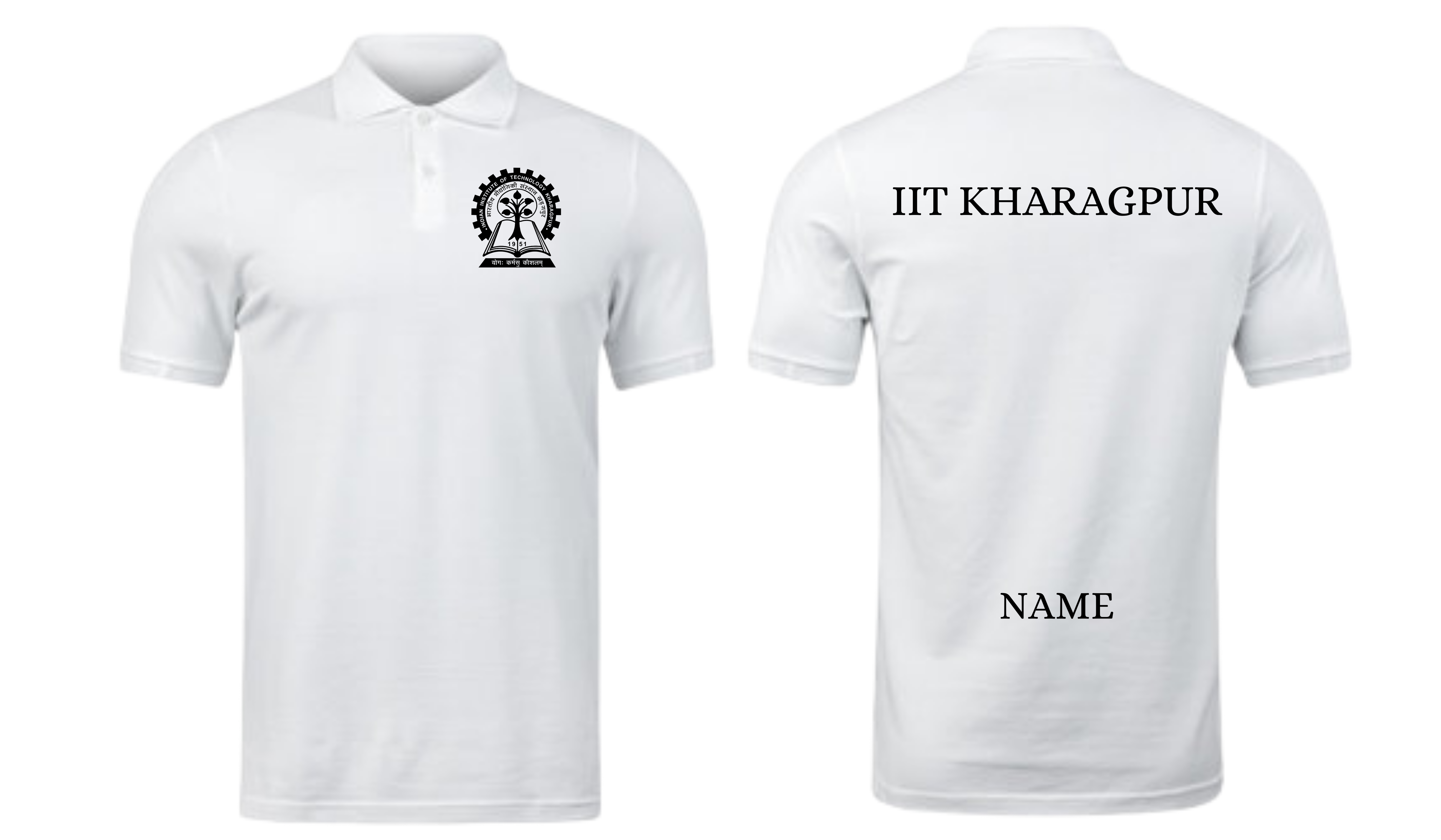 IIT Kharagpur POLO T-SHIRT Classic Design ( Ak design )