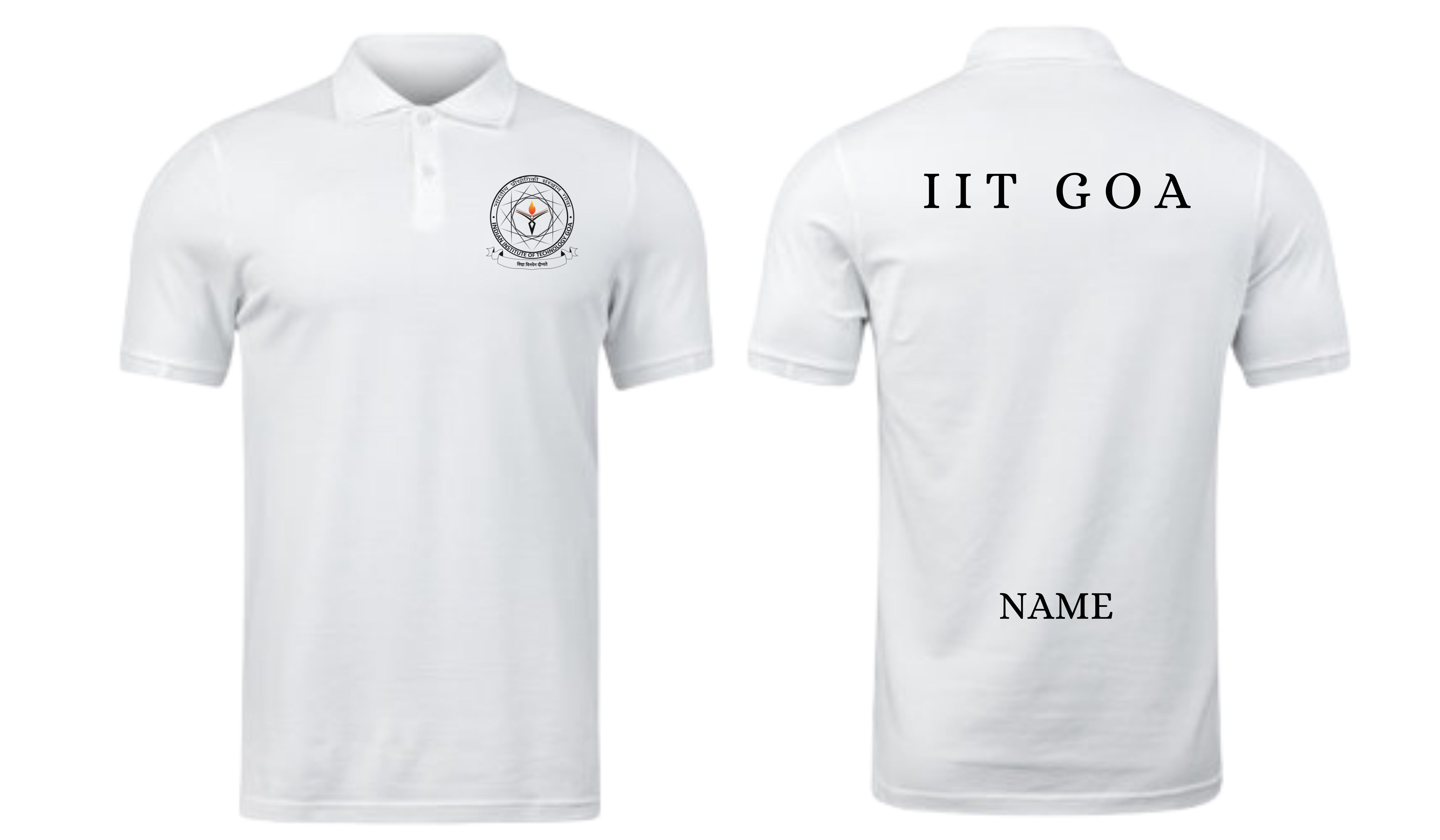 IIT GOA POLO T-SHIRT Classic Design ( Ak design )
