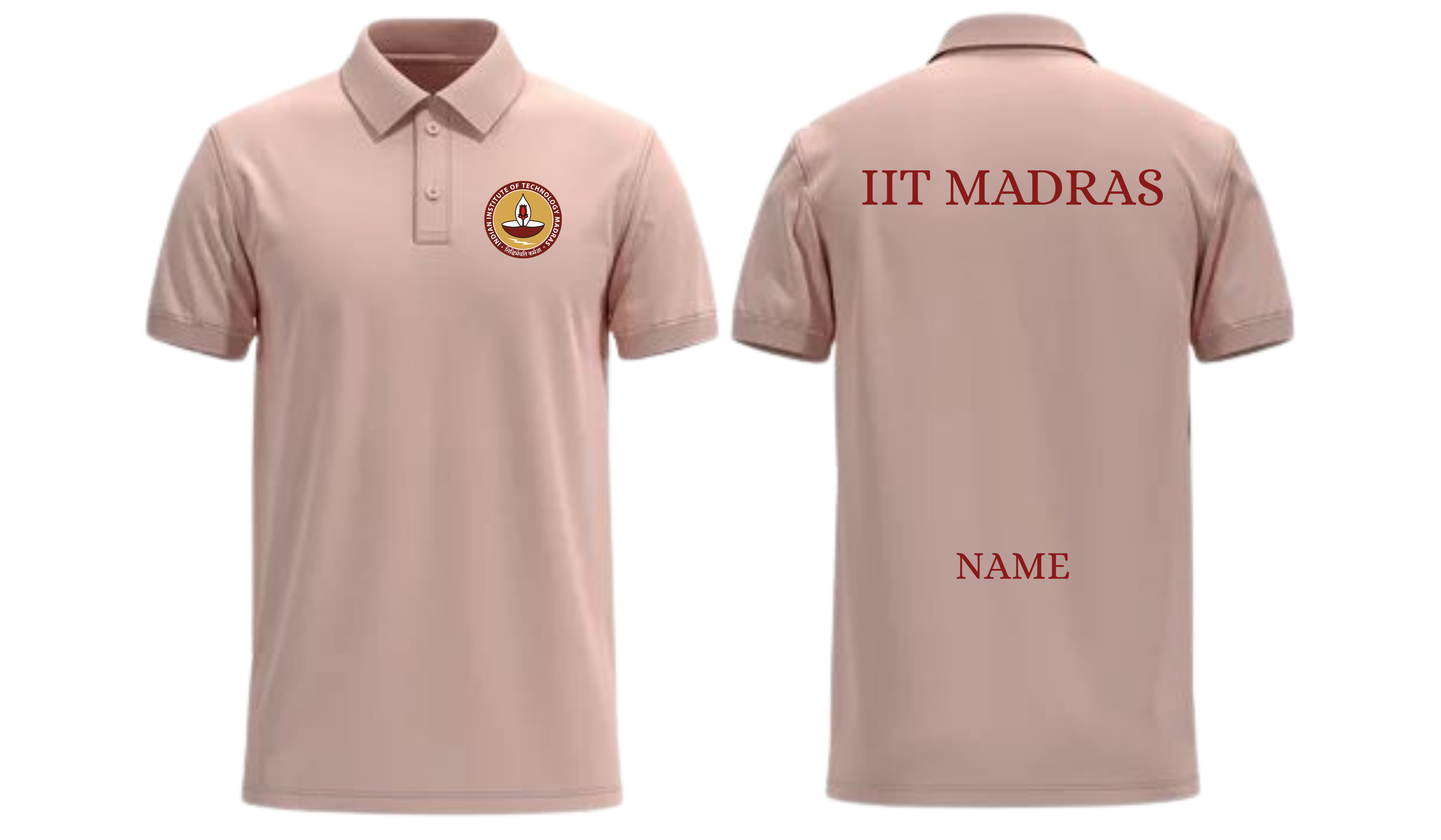 IIT MADRAS POLO T-SHIRT Classic Design ( Ak design )