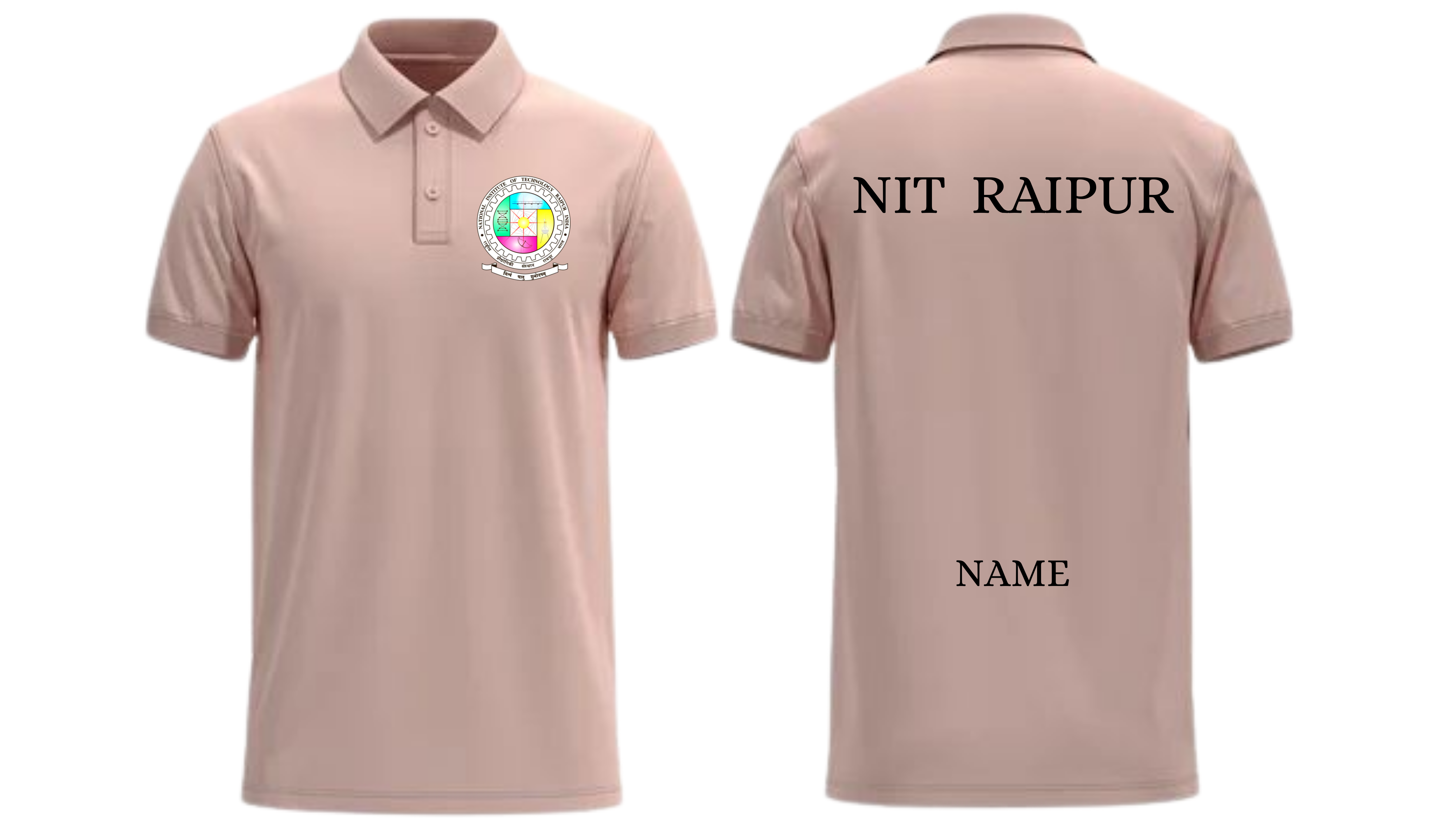 NIT Raipur POLO T-SHIRT Classic Design ( Ak design )