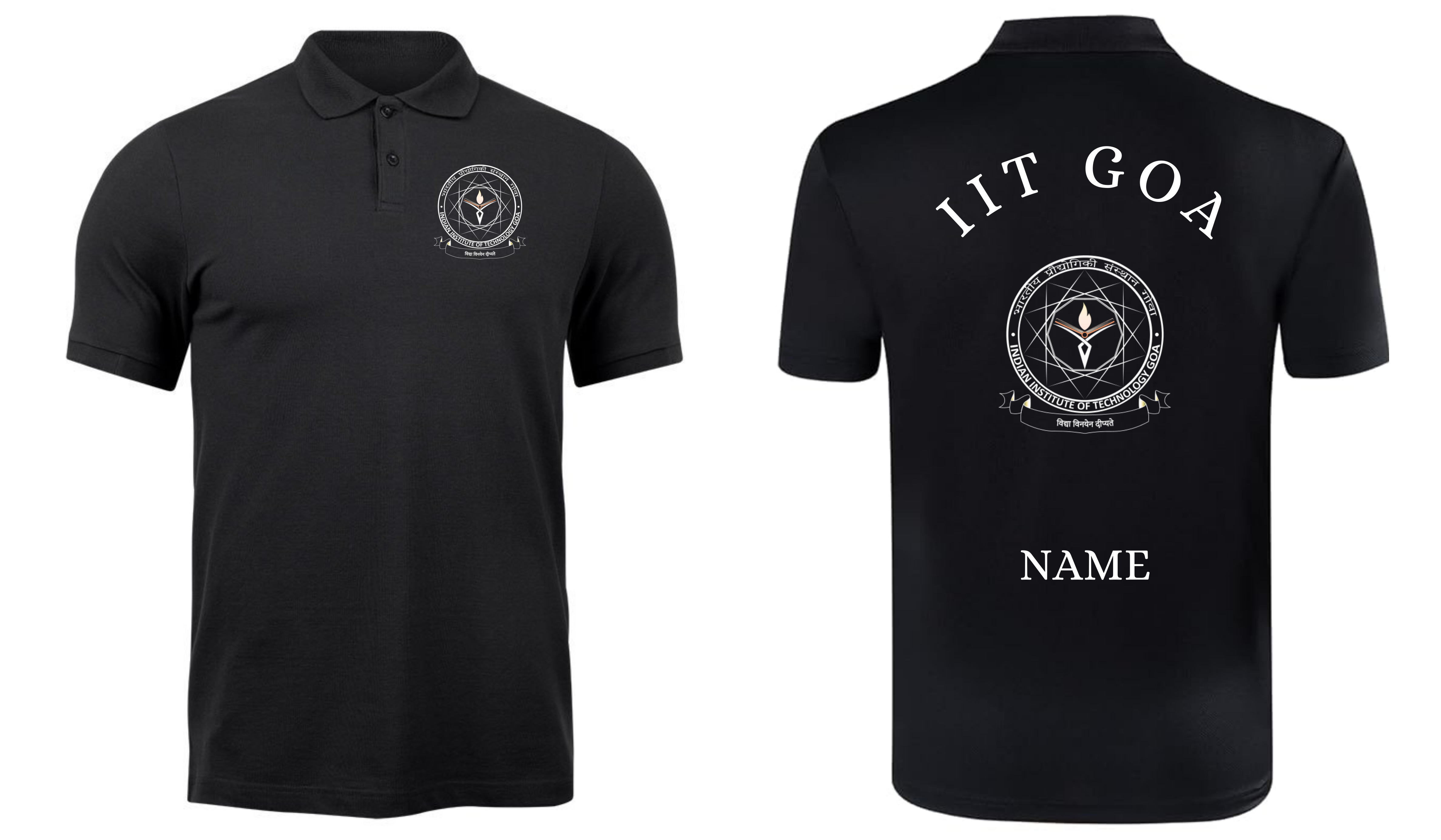 IIT GOA POLO T-SHIRT Classic Design 1 ( Ak design )