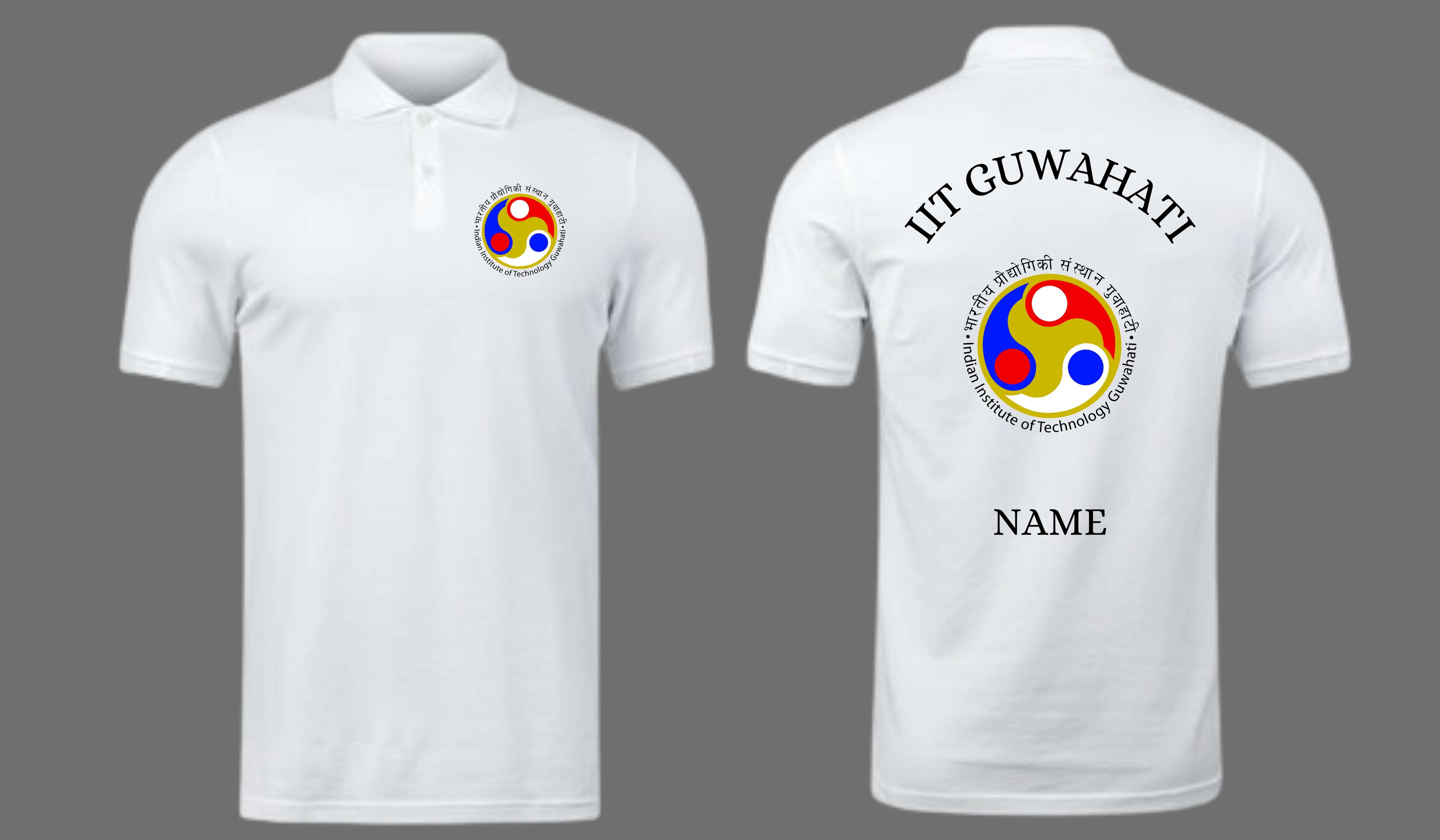 IIT GUWAHATI POLO T-SHIRT Classic Design 1 (CAMPUSCART DESIGN )