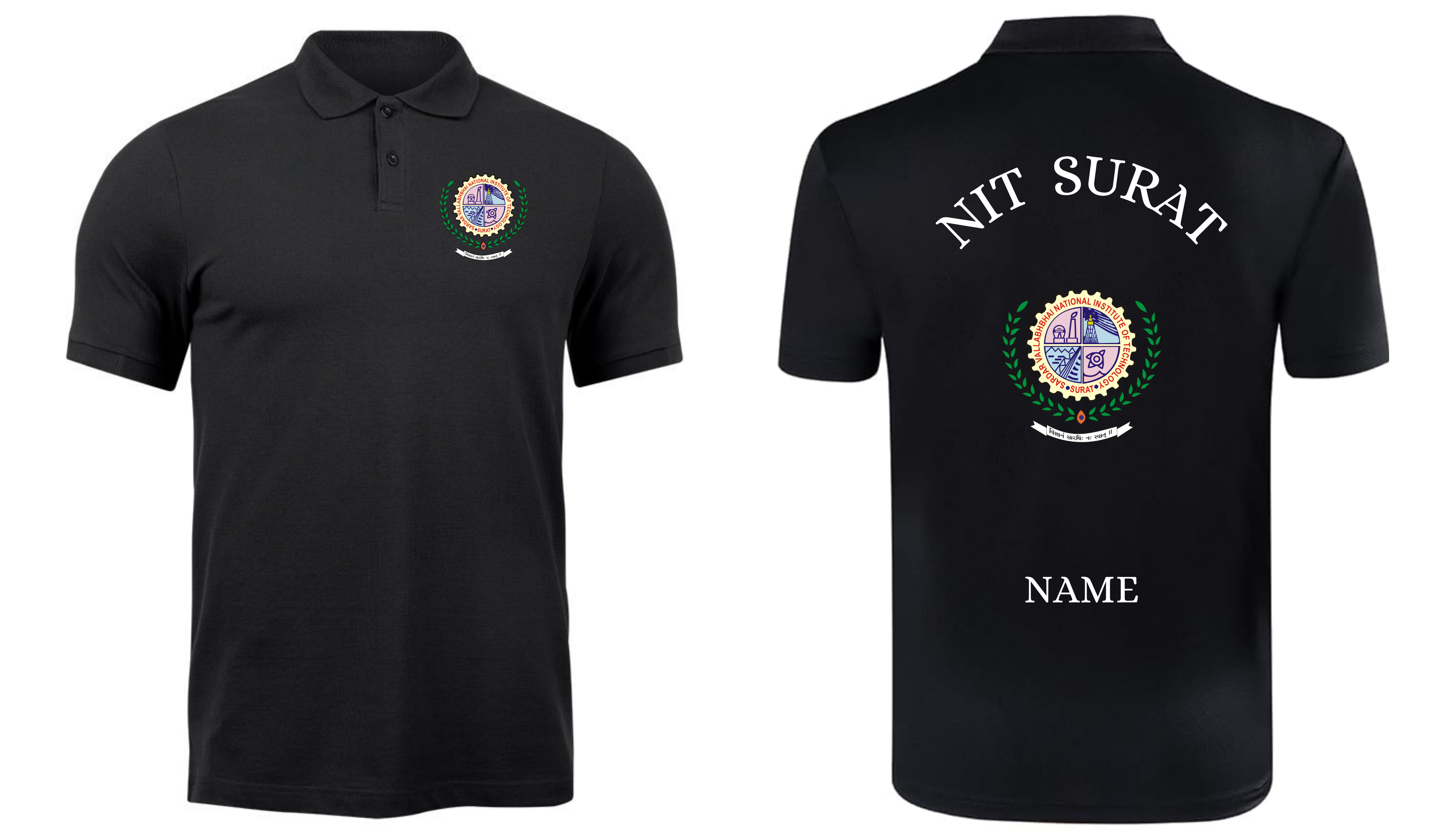 NIT Surat POLO T-SHIRT Classic Design 1 ( Ak design )