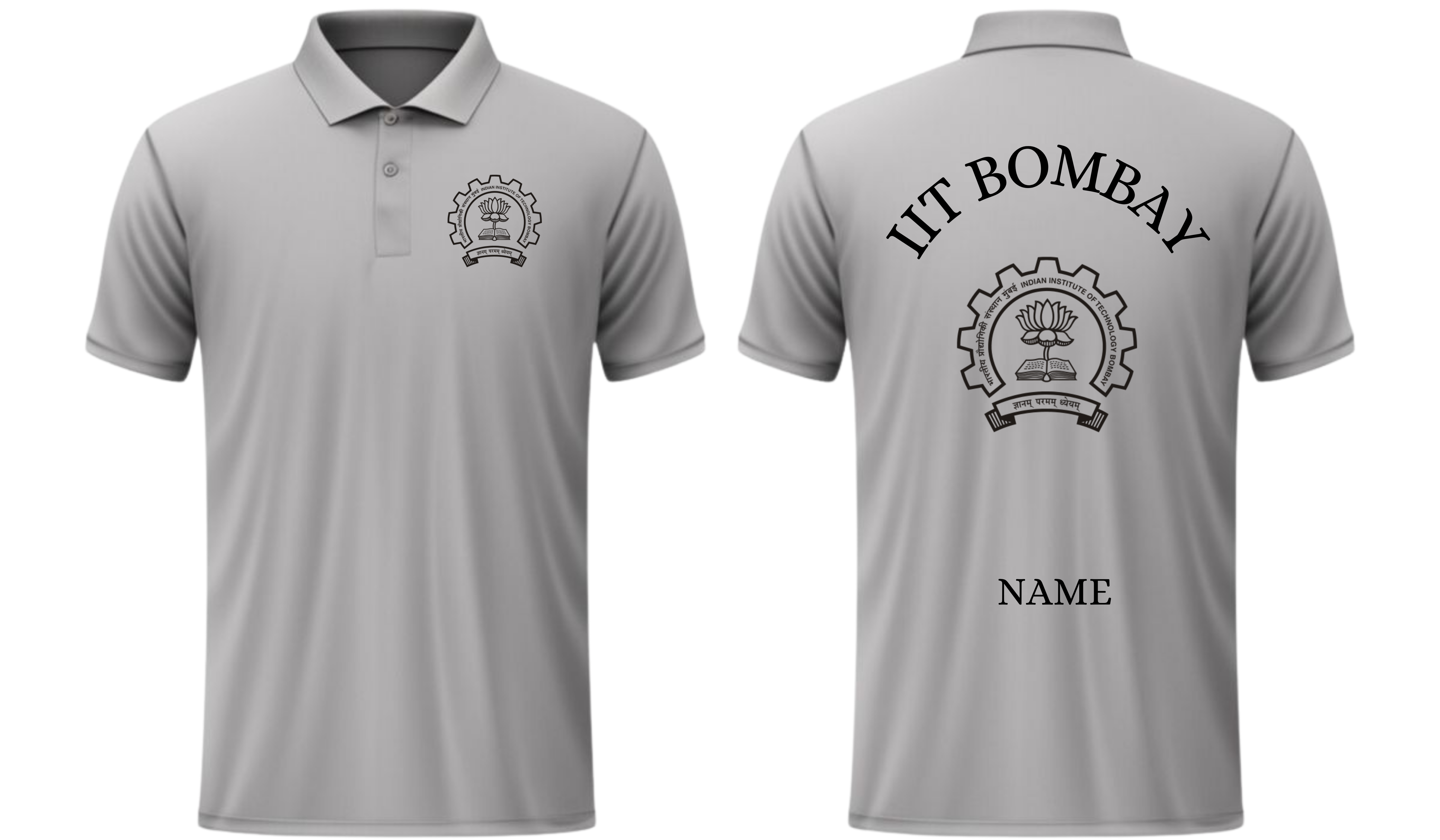 IIT BOMBAY Polo T-SHIRT Classic Design 1 ( CampusCart Design )