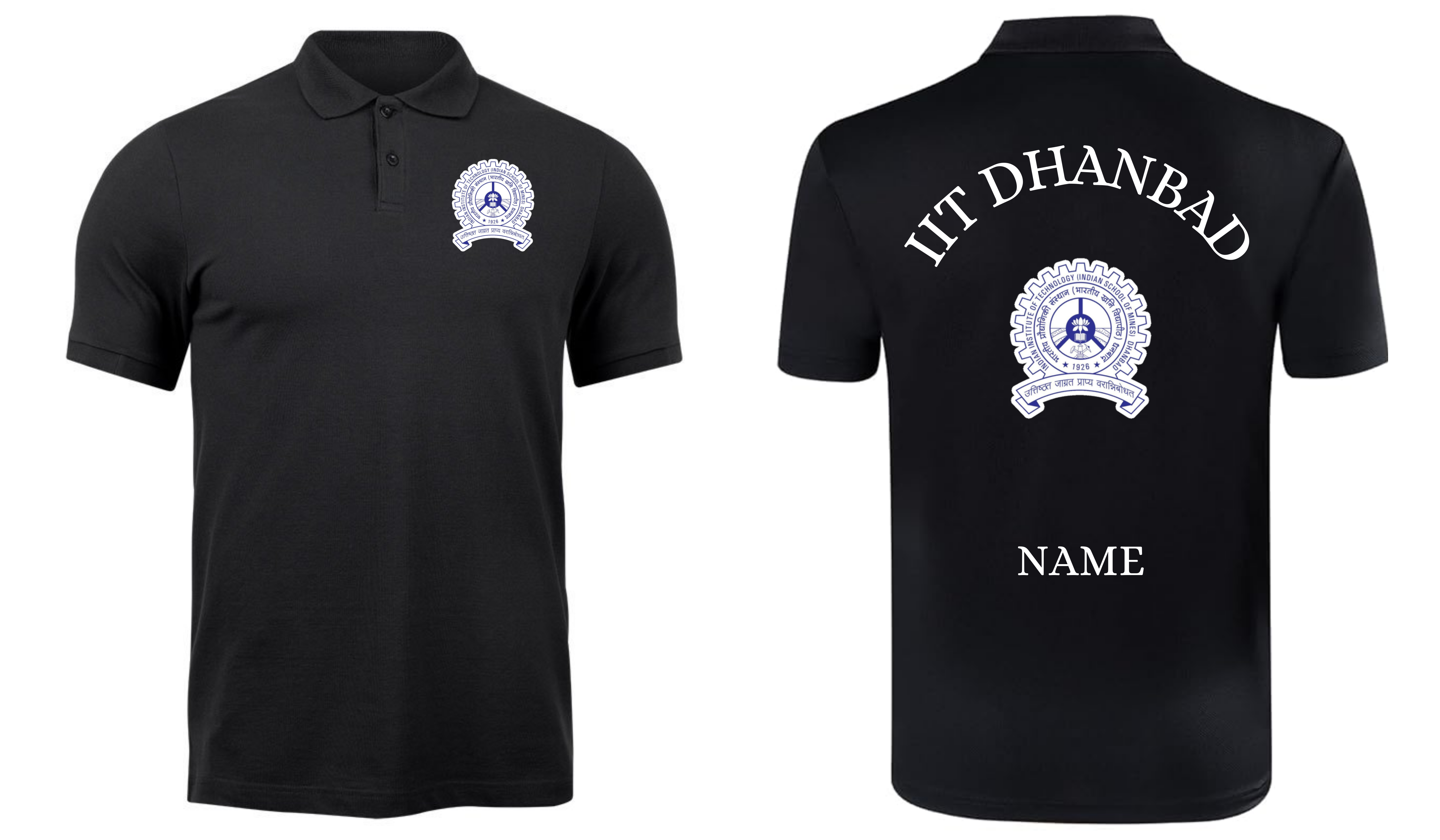 IIT Dhanbad POLO T-SHIRT Classic Design 1 ( Ak design )
