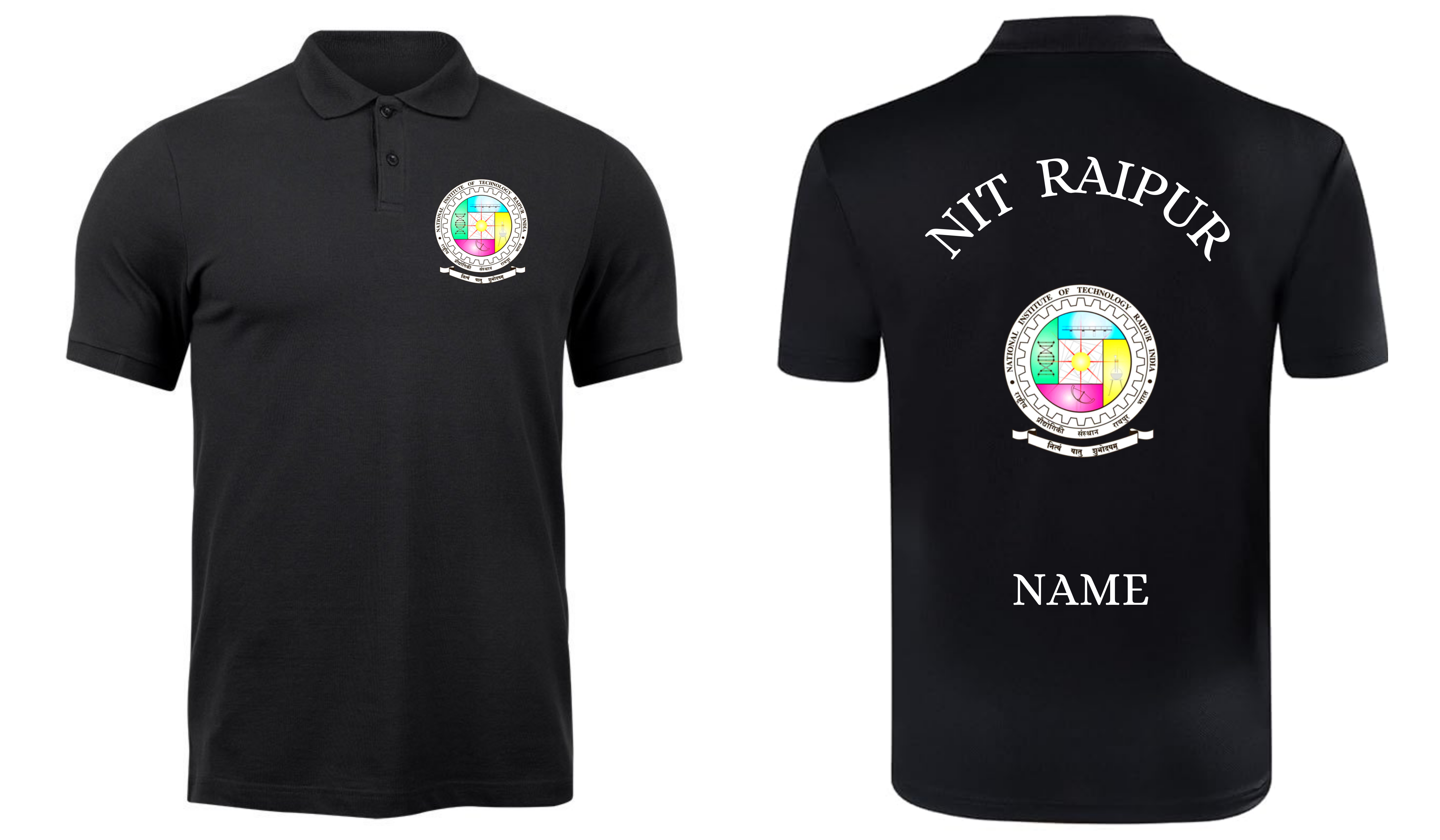 NIT Raipur POLO T-SHIRT Classic Design 1 ( Ak design )