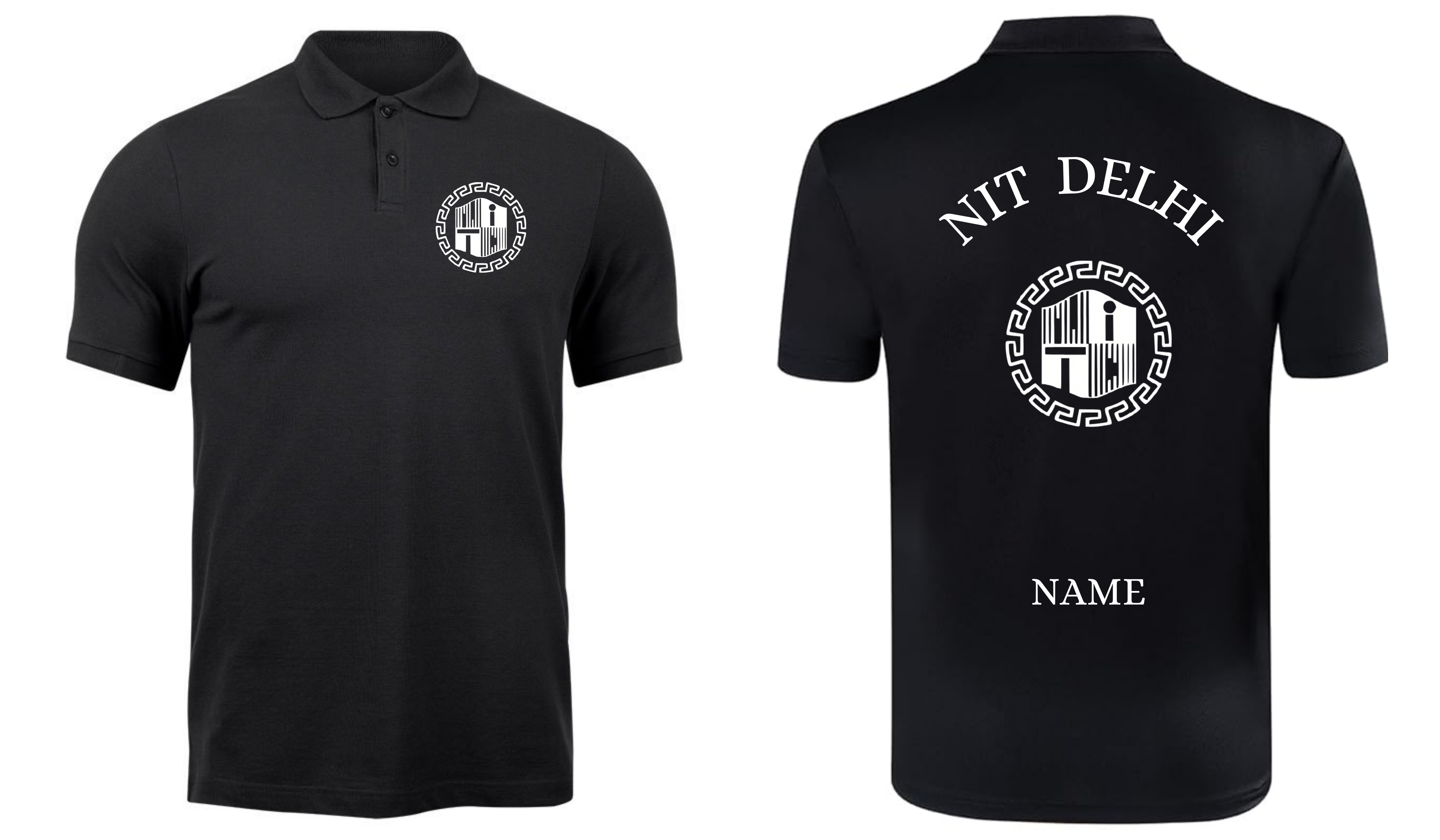 NIT DELHI POLO T-SHIRT Classic Design 1 ( Ak design )
