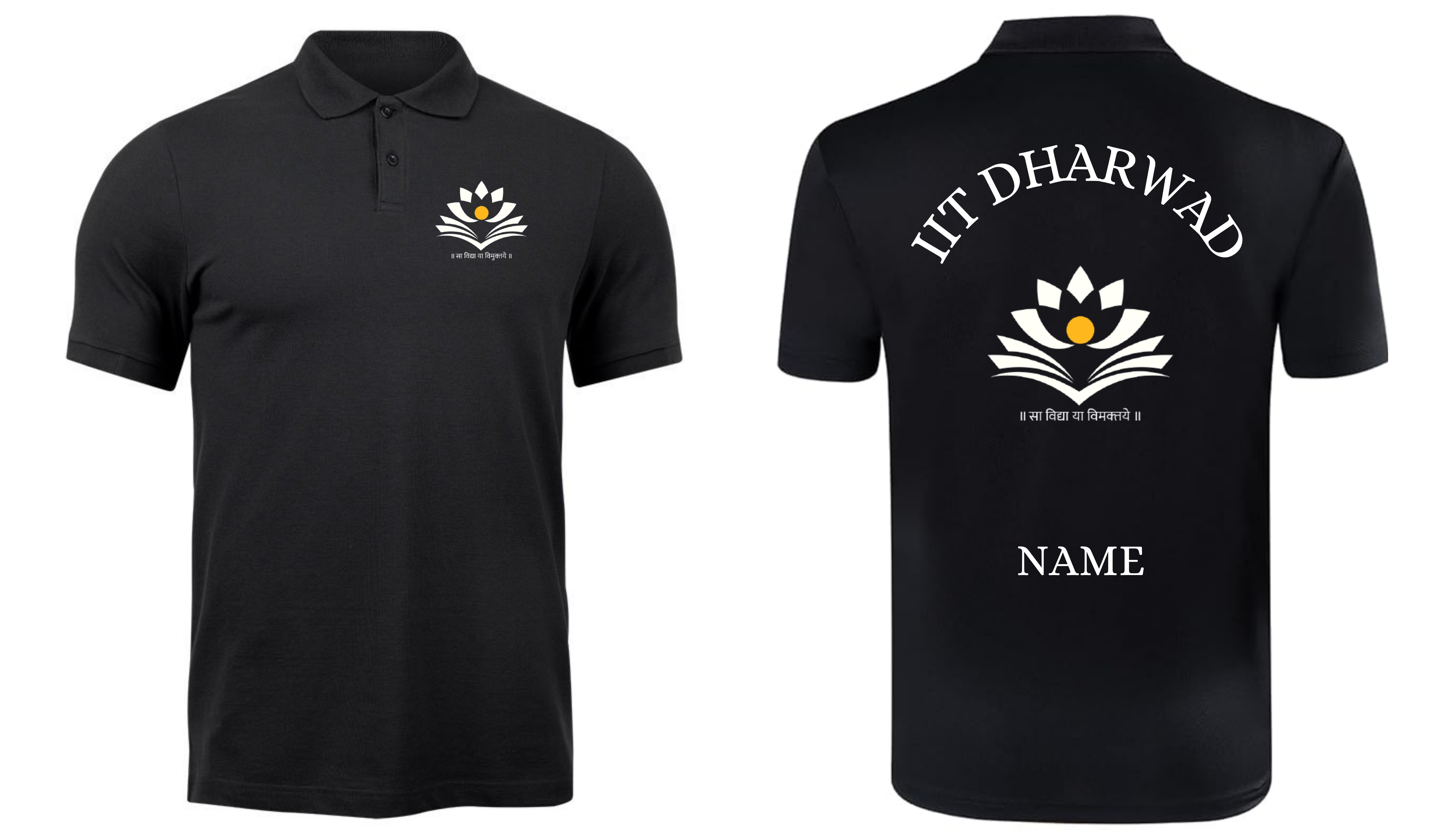 IIT Dharwad POLO T-SHIRT Classic Design 1( Ak design )