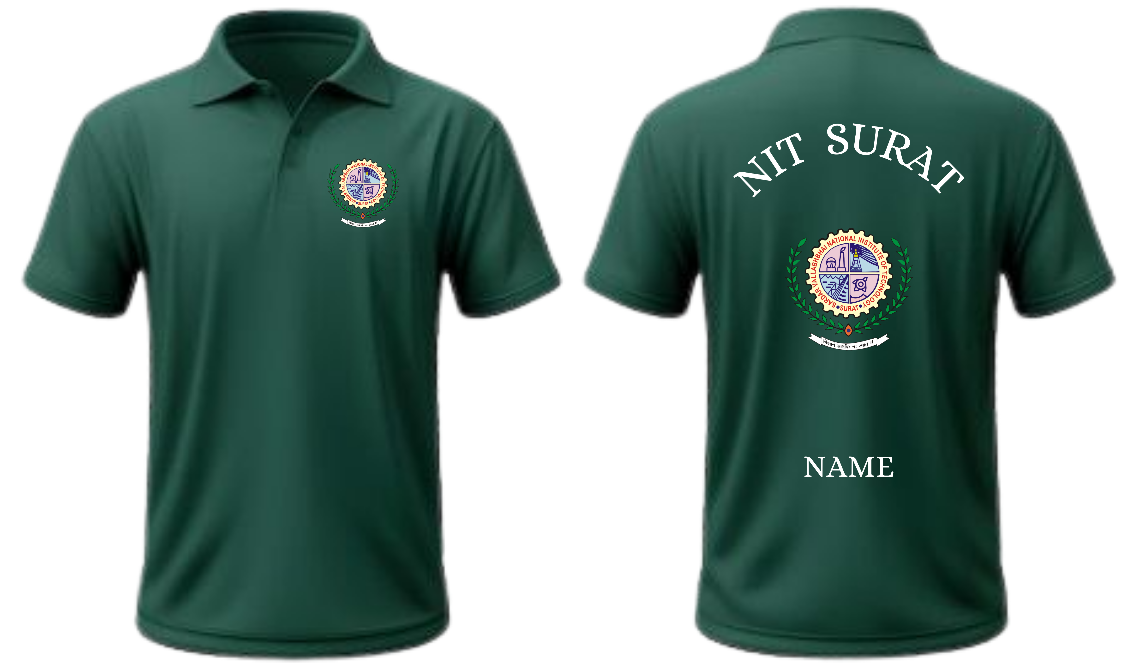NIT Surat POLO T-SHIRT Classic Design 1 ( Ak design )