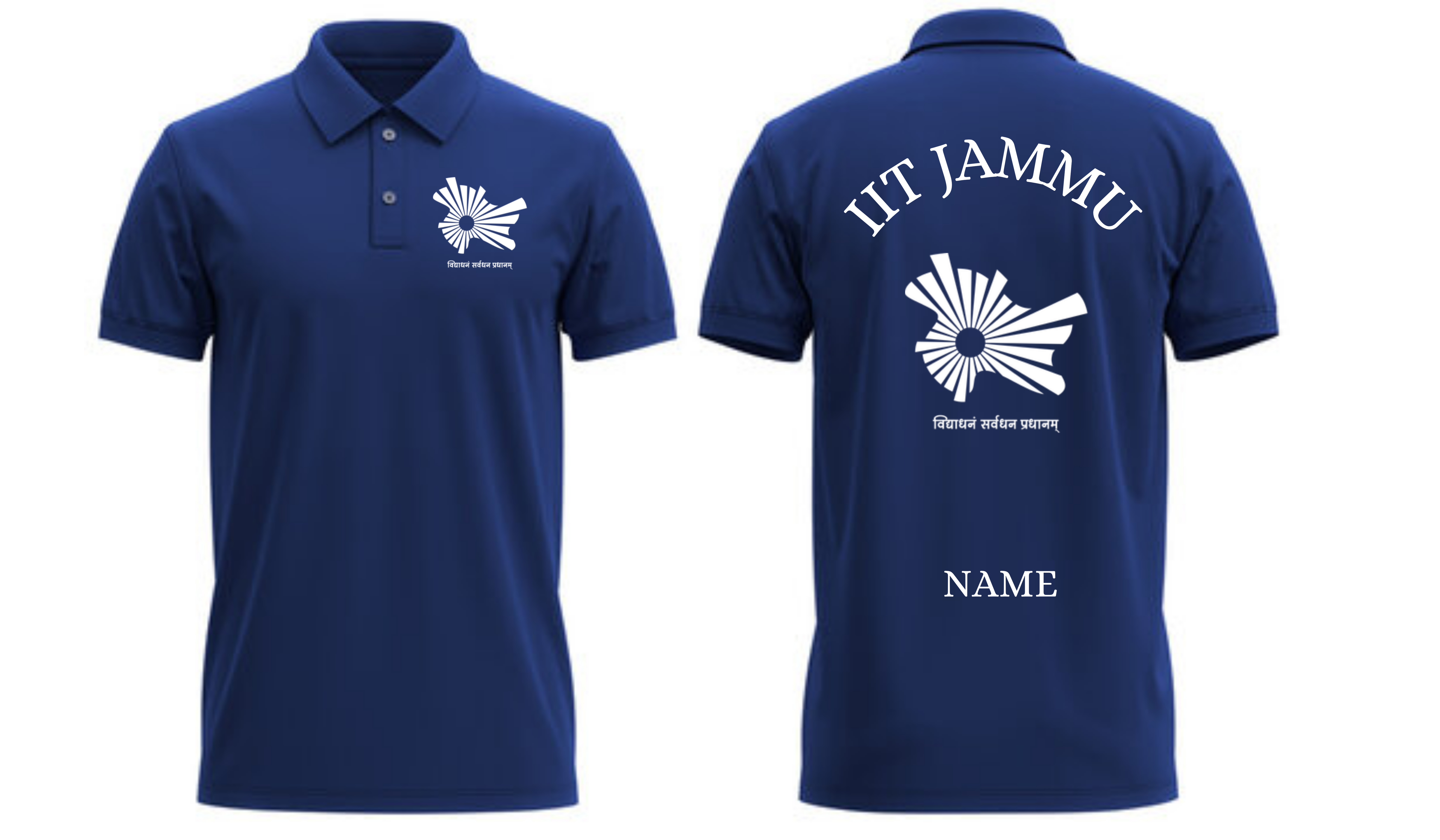 IIT Jammu Polo T-SHIRT CLASSIC Design 1 ( CampusCart Design )