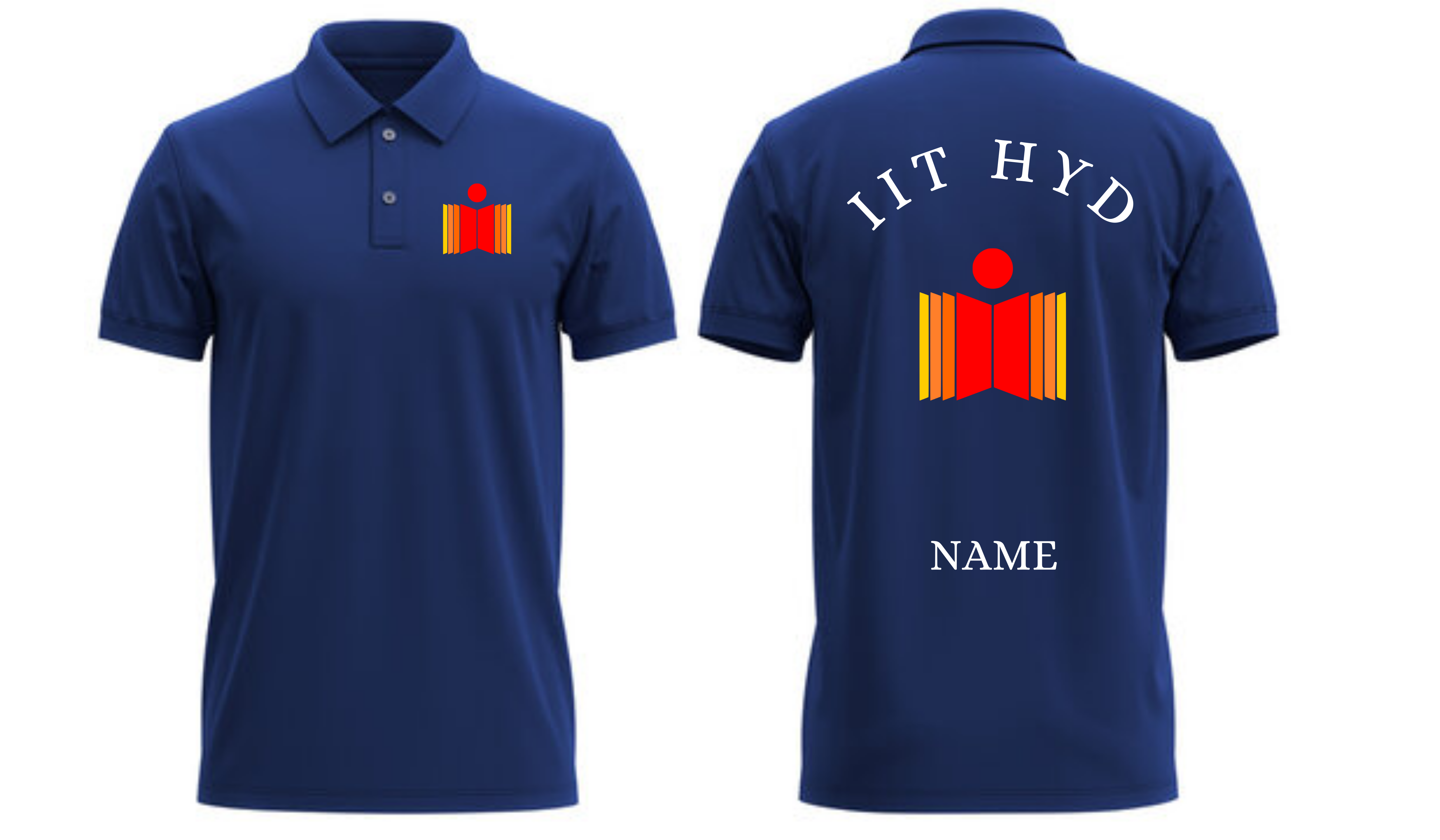 IIT HYDERABAD POLO T-SHIRT Classic Design 1 ( Ak design )