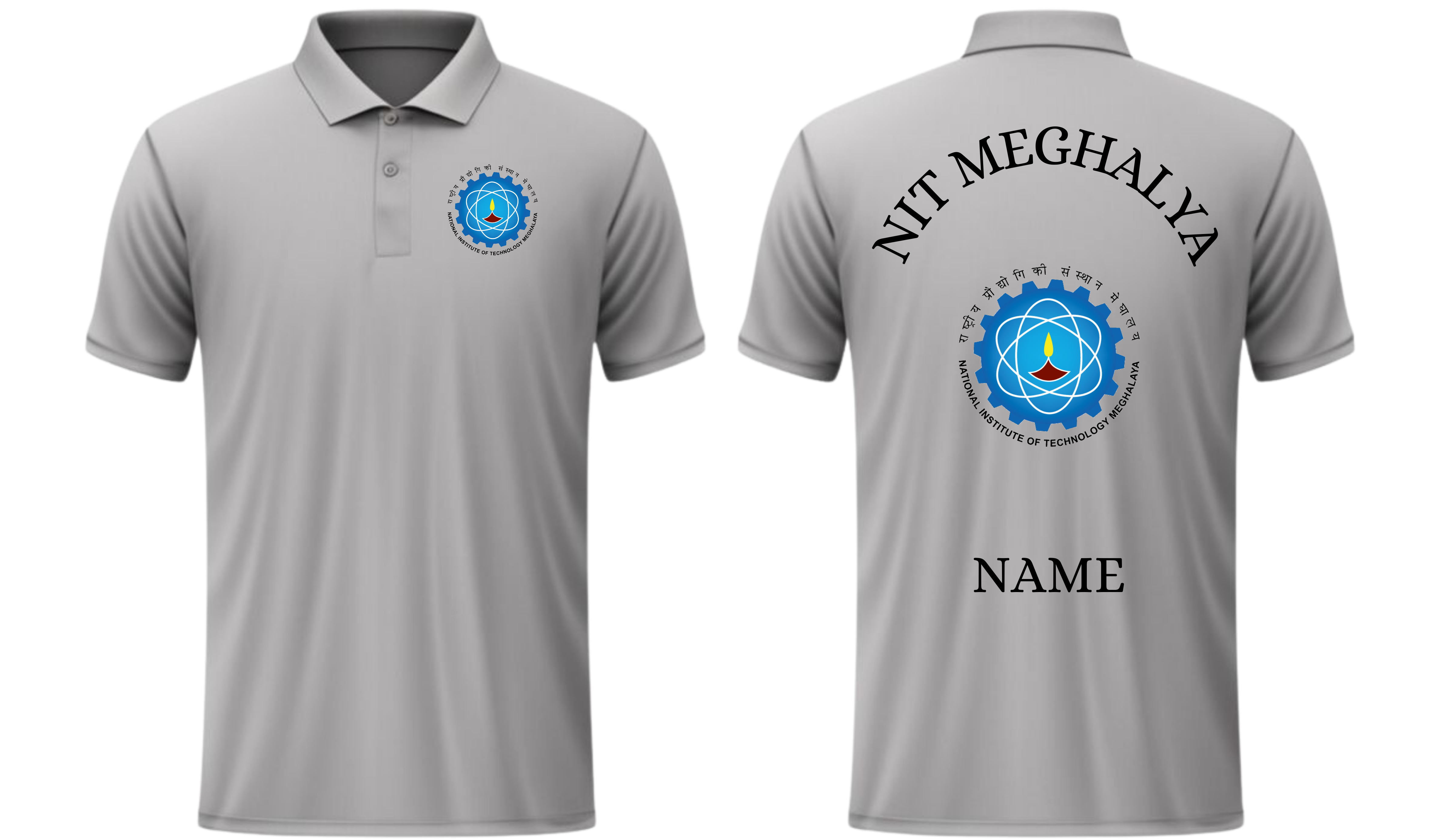 NIT Meghalaya POLO T-SHIRT Classic Design 1 ( Ak design )