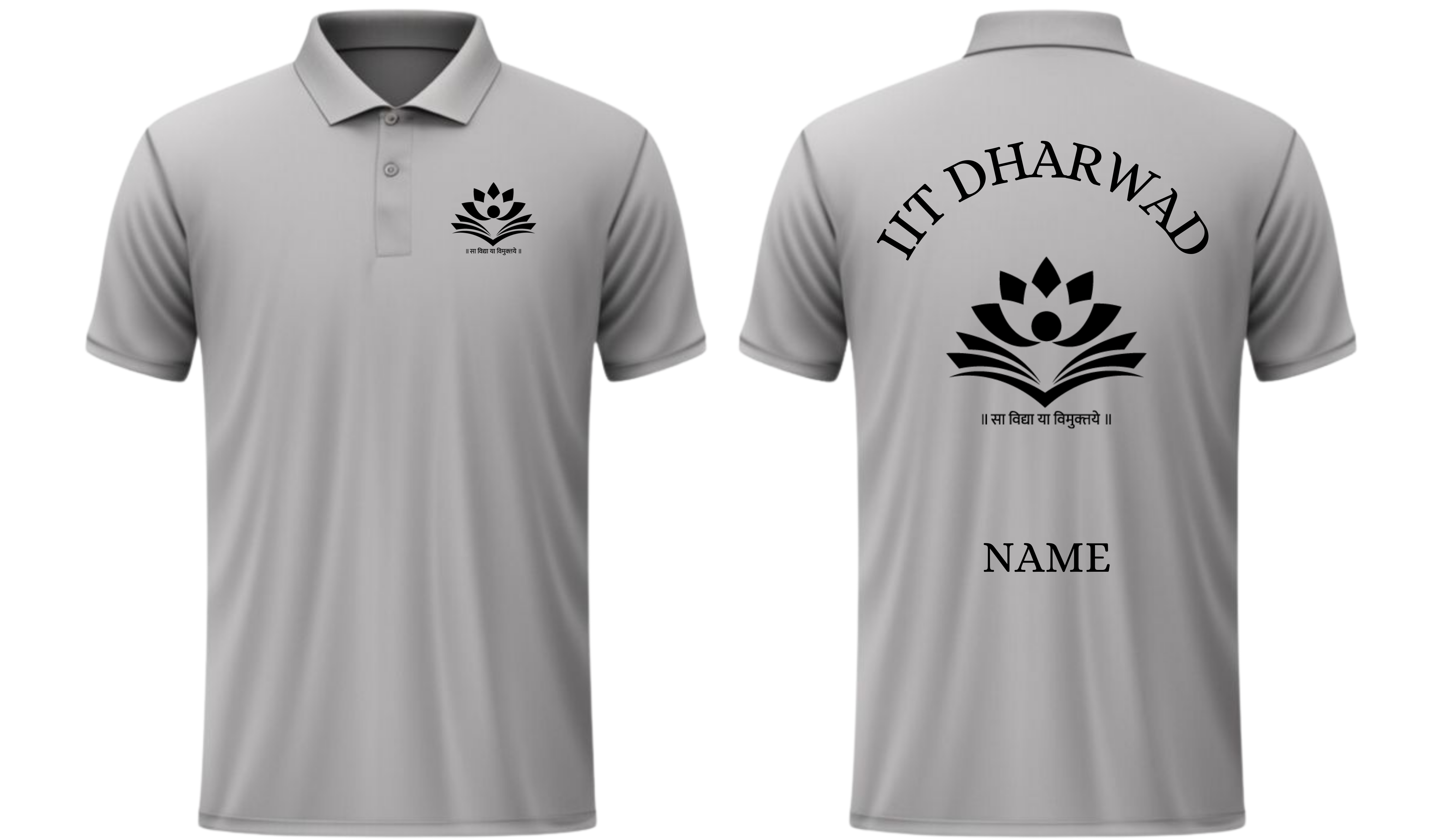 IIT Dharwad POLO T-SHIRT Classic Design 1( Ak design )
