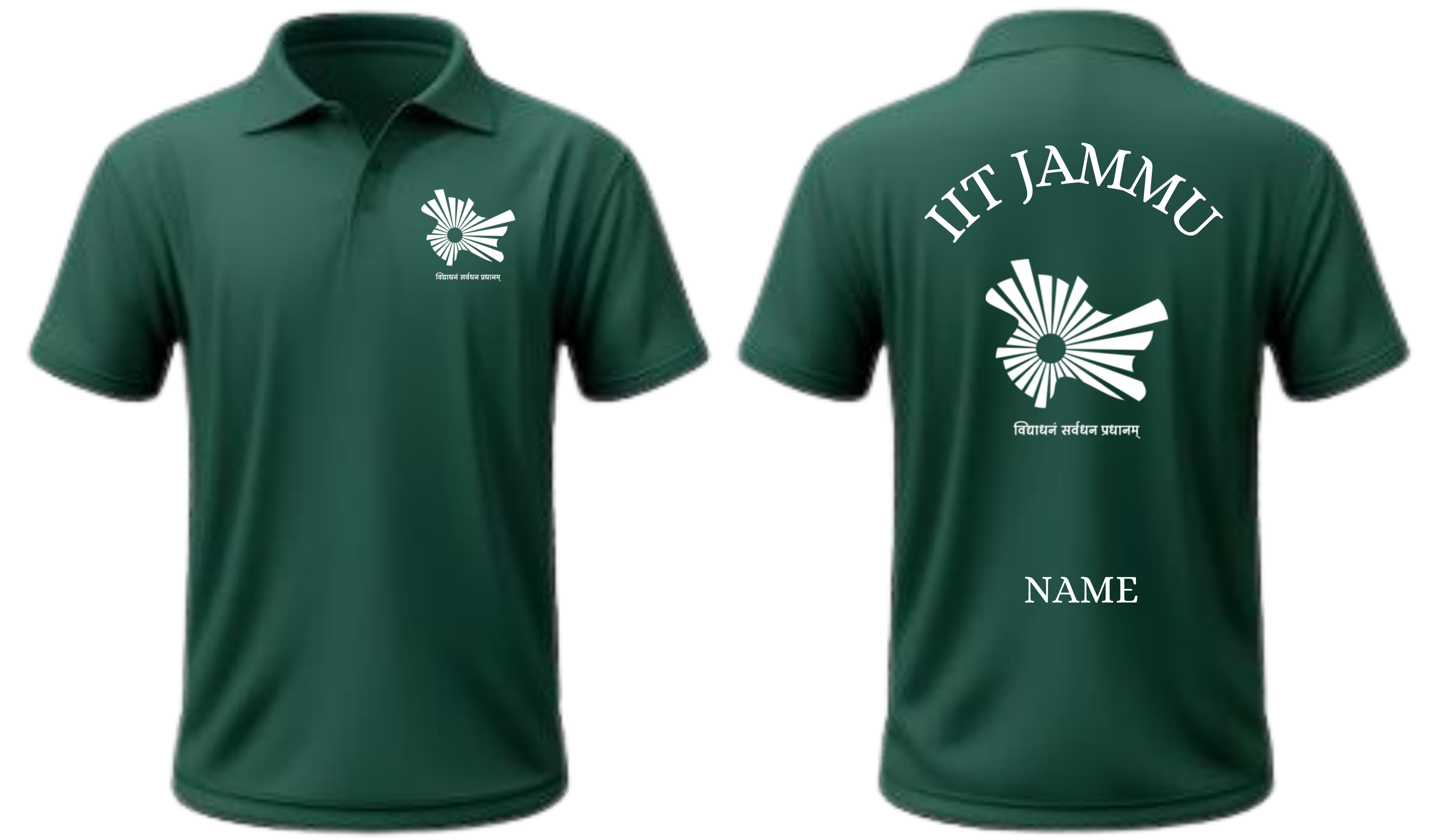 IIT Jammu Polo T-SHIRT CLASSIC Design 1 ( CampusCart Design )