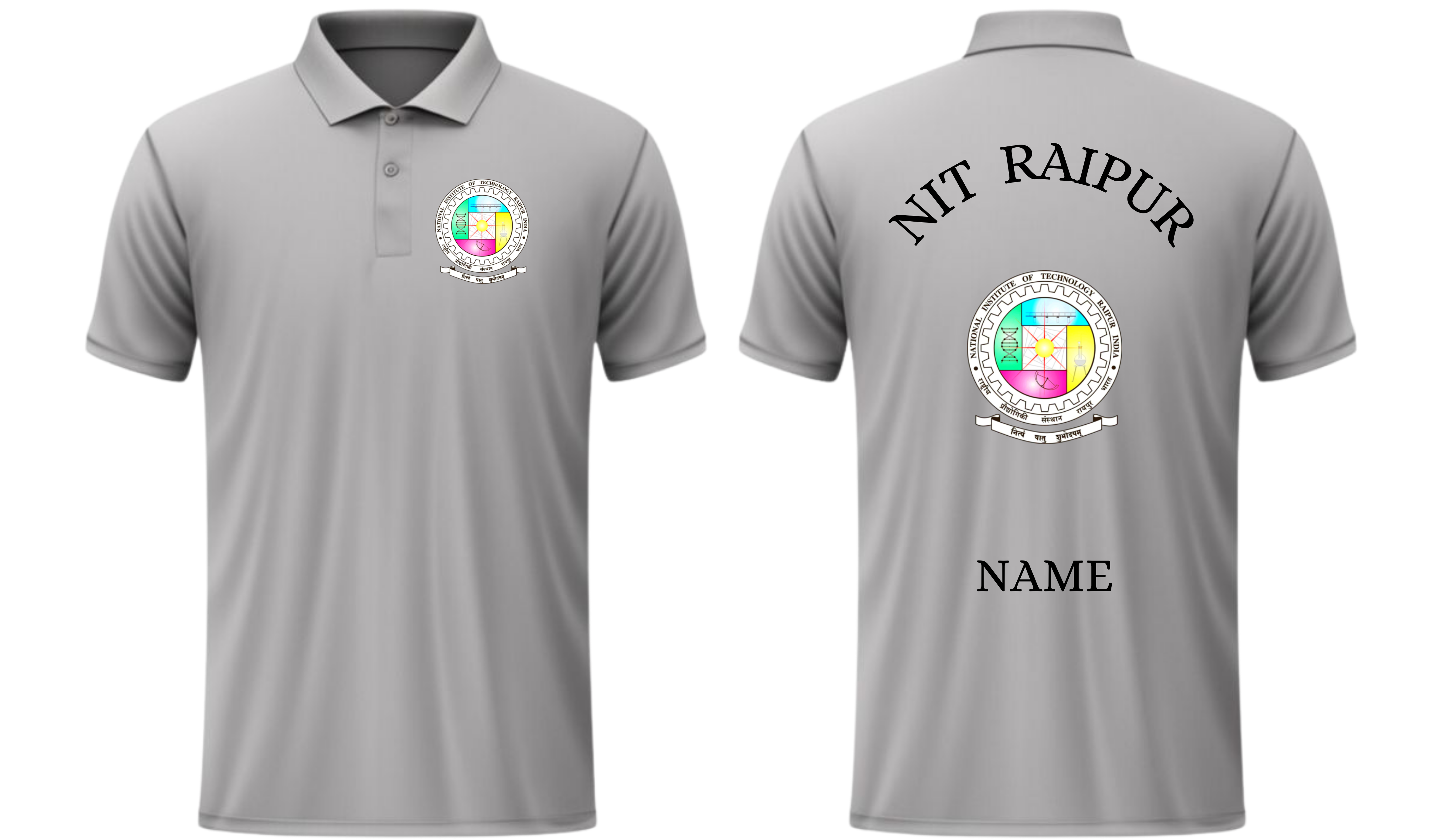 NIT Raipur POLO T-SHIRT Classic Design 1 ( Ak design )