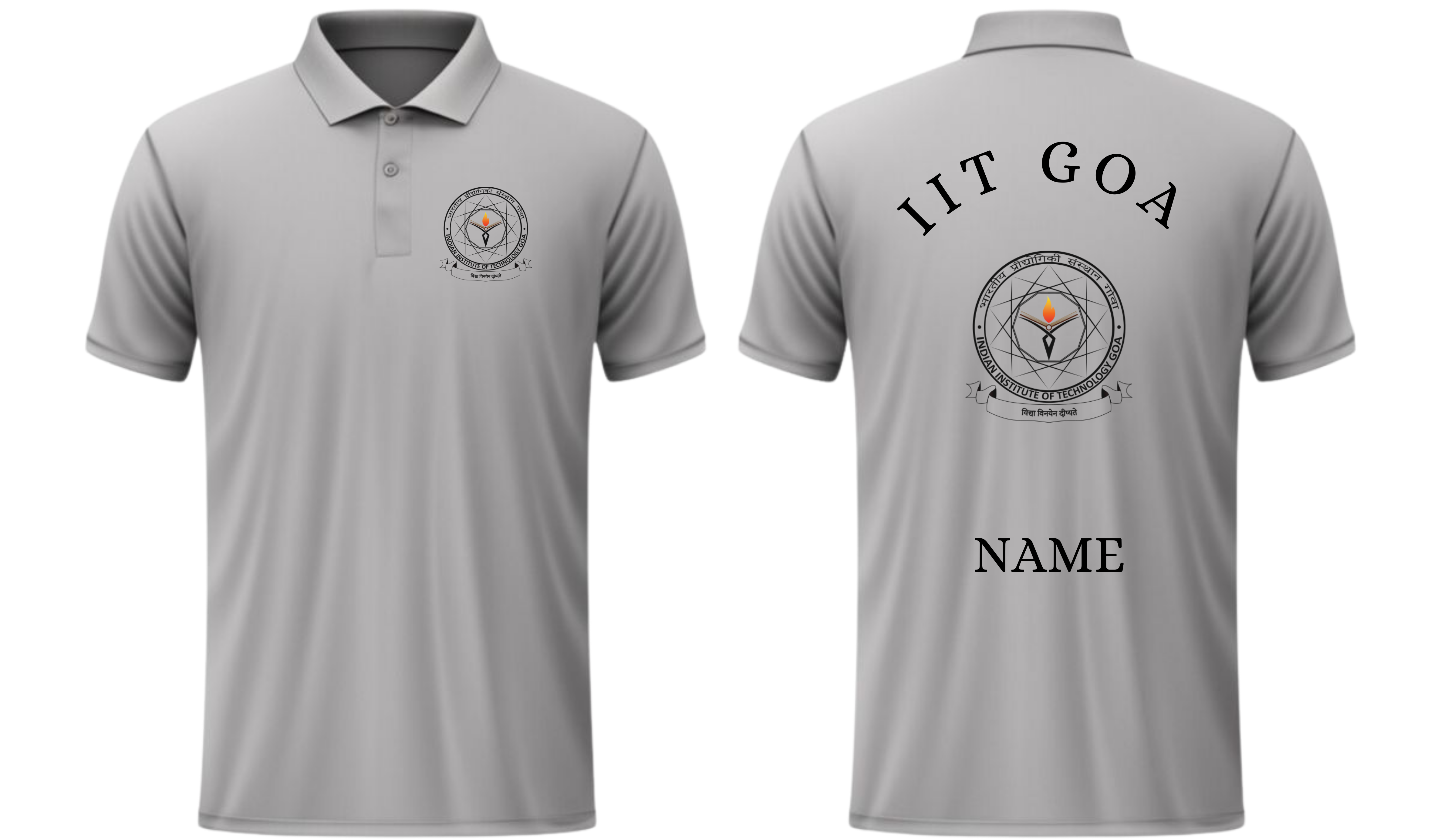 IIT GOA POLO T-SHIRT Classic Design 1 ( Ak design )