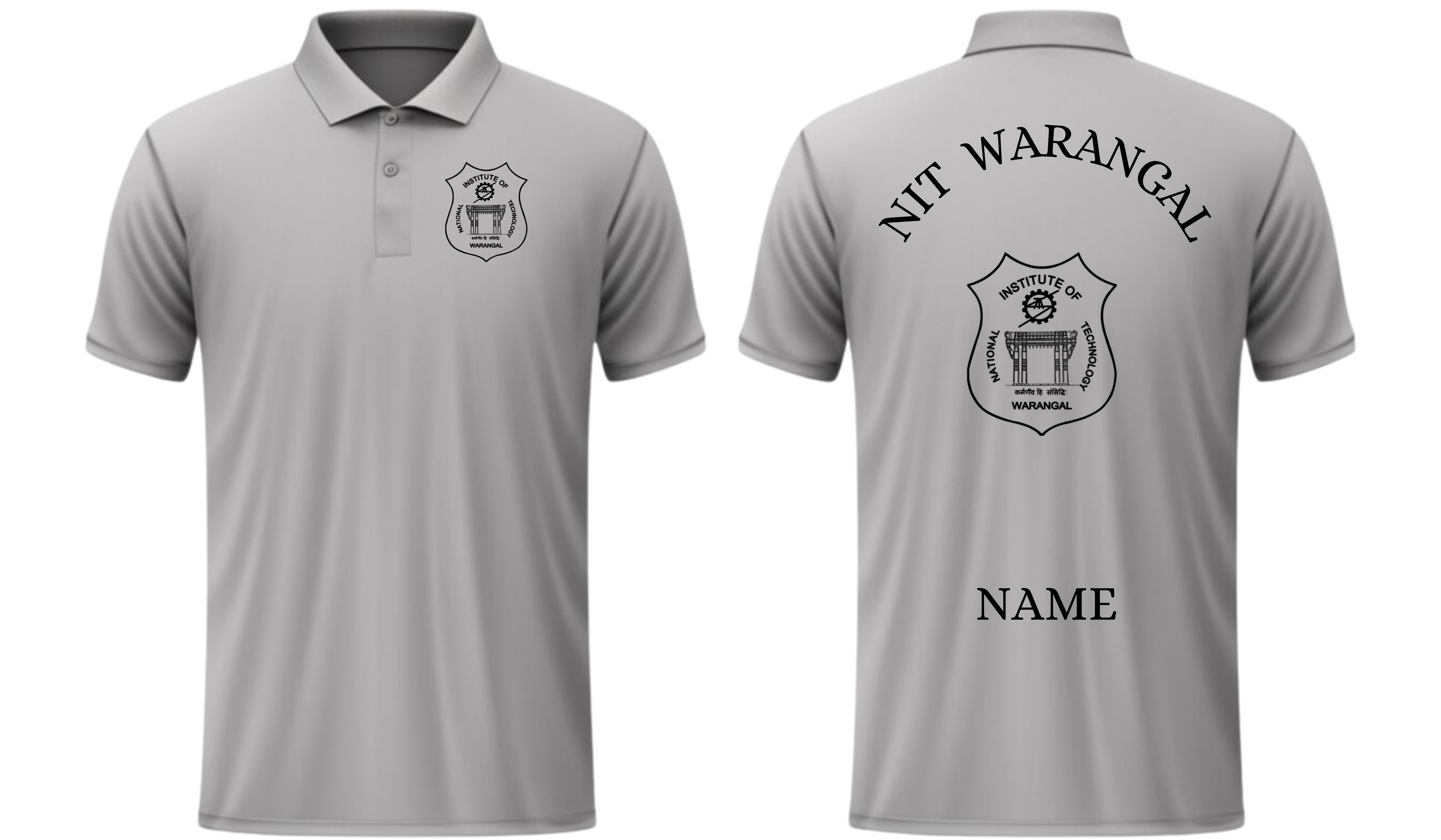 NIT Warangal POLO T-SHIRT Classic Design 1 ( Ak design )