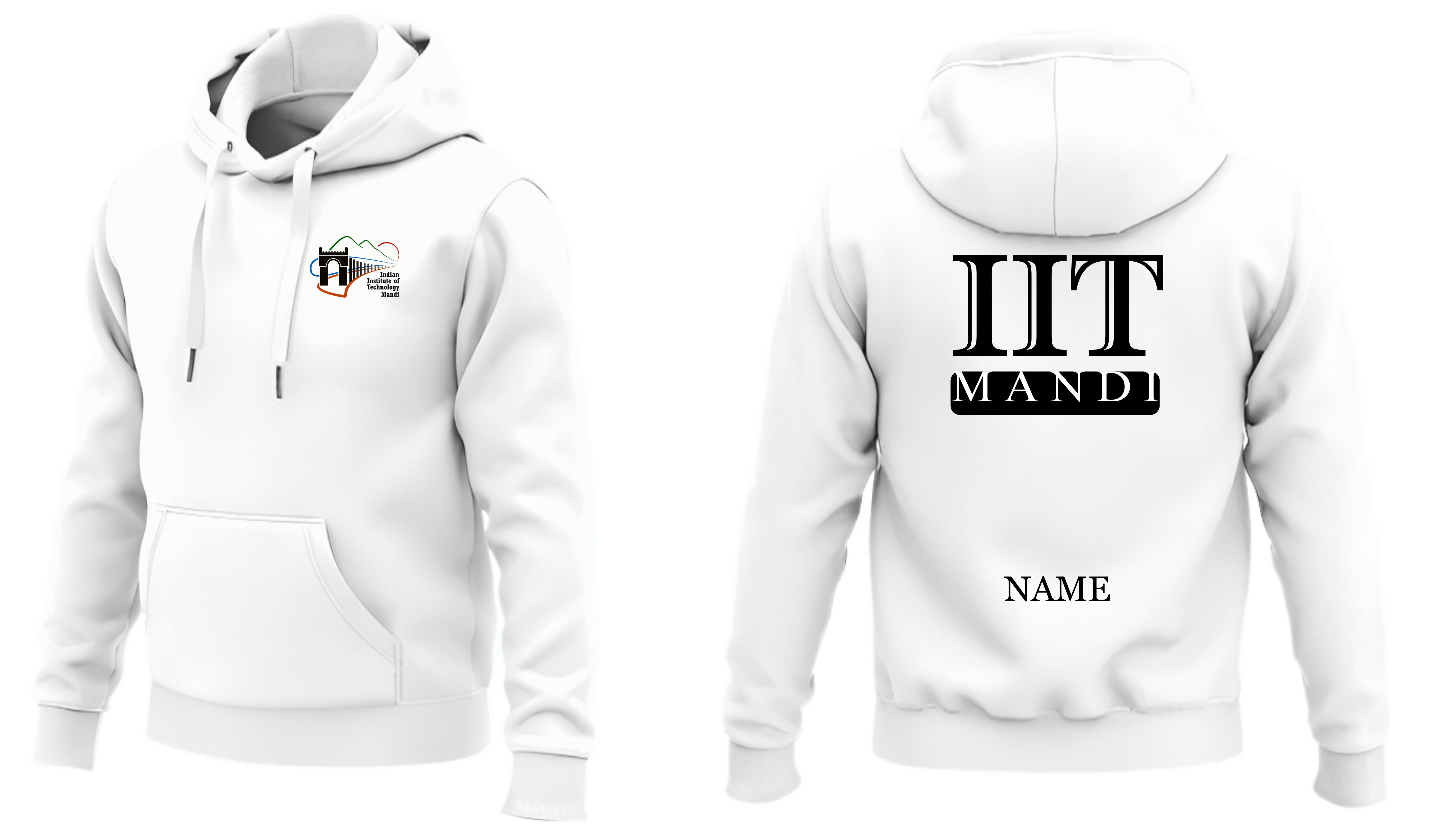 IIT MANDI Hoodies Classic Design 3 ( Ak Design )