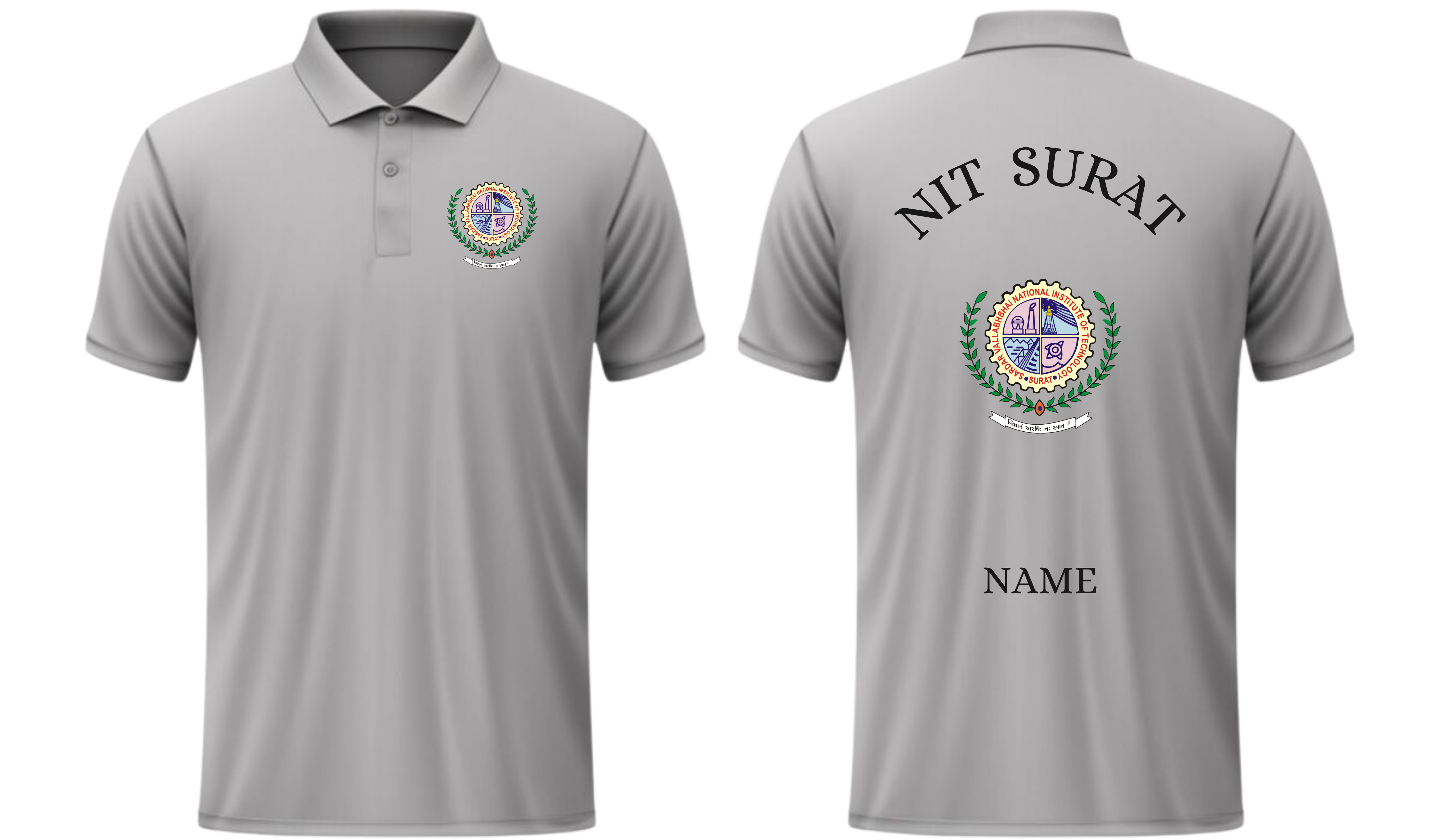 NIT Surat POLO T-SHIRT Classic Design 1 ( Ak design )