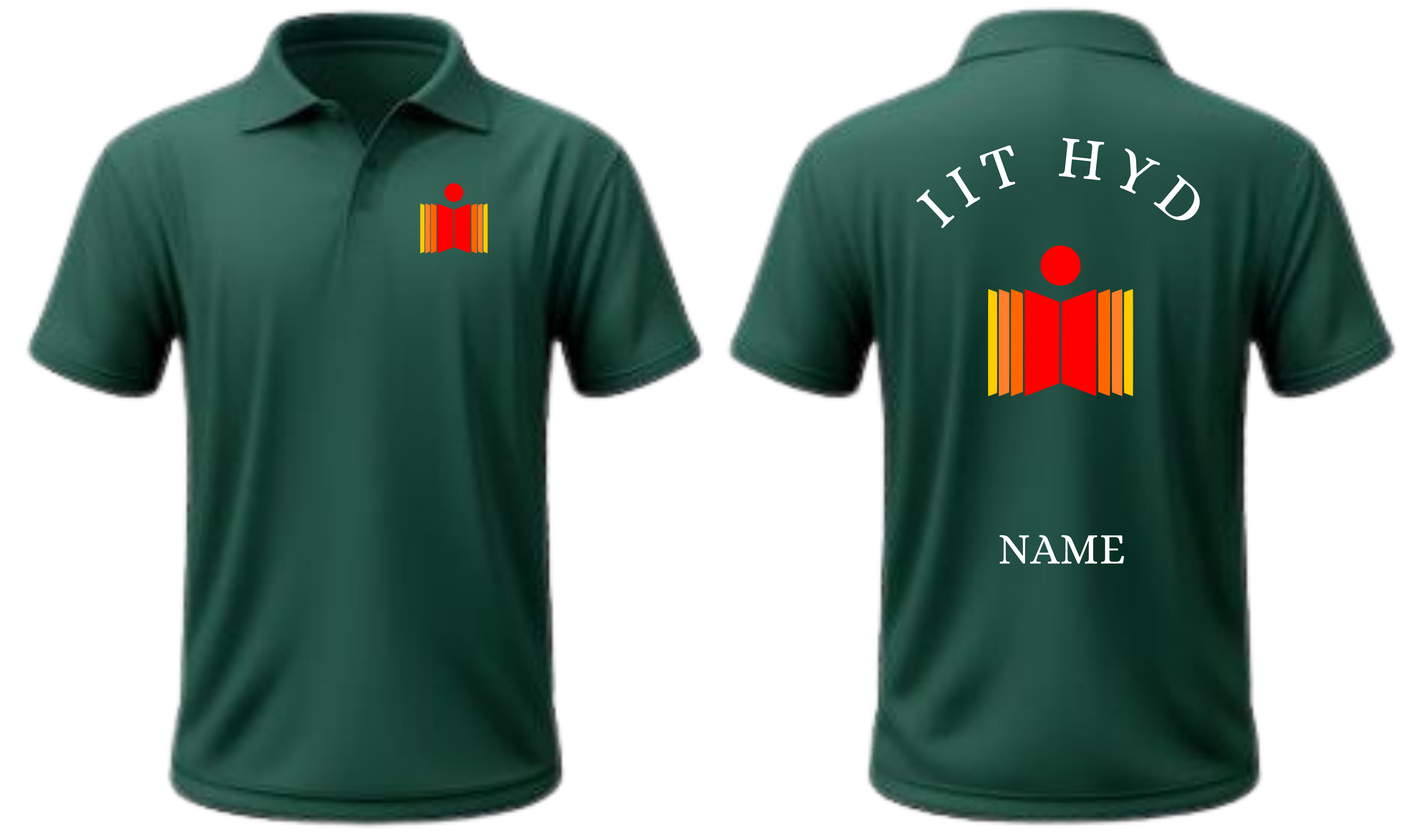 IIT HYDERABAD POLO T-SHIRT Classic Design 1 ( Ak design )
