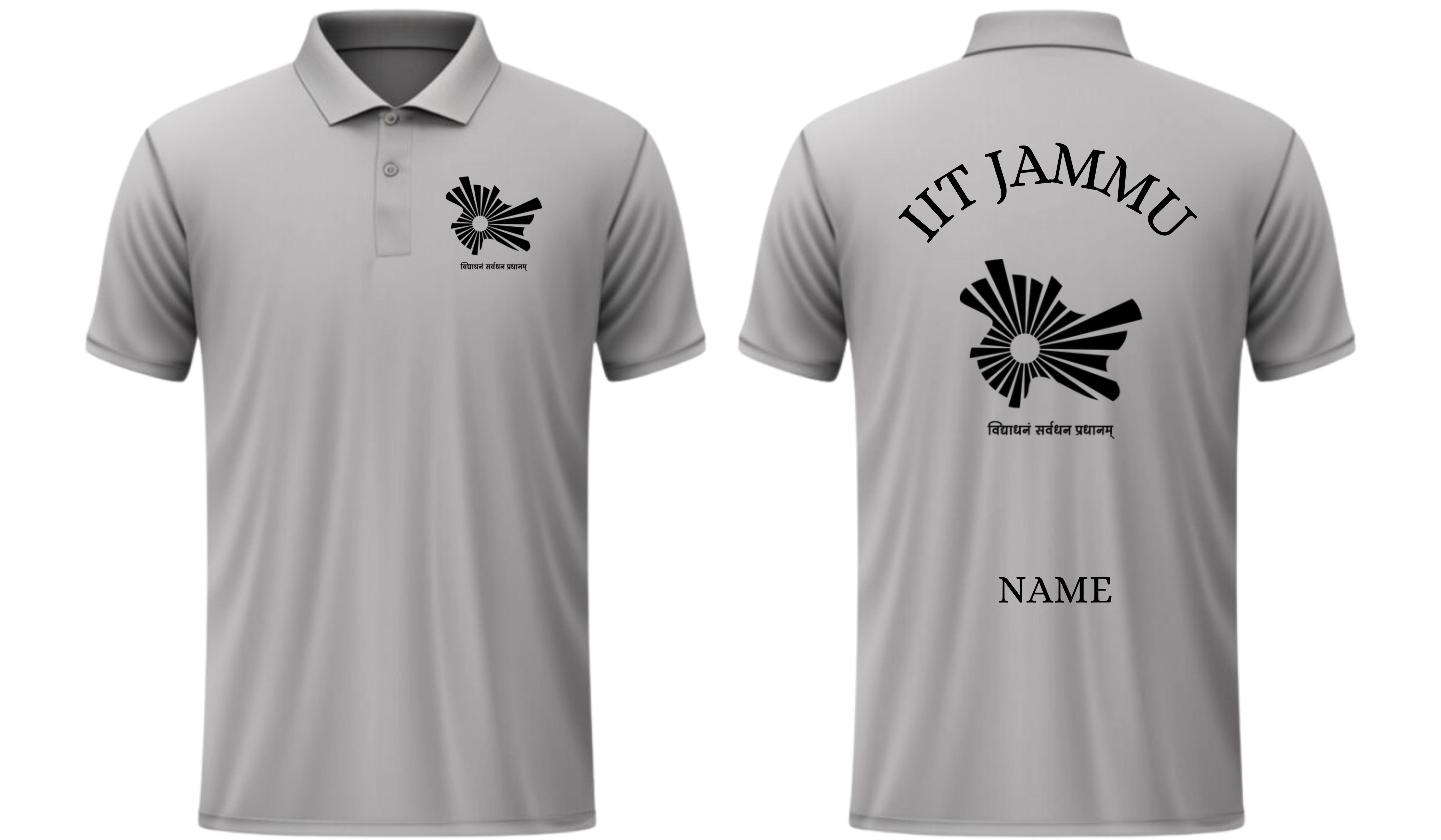 IIT Jammu Polo T-SHIRT CLASSIC Design 1 ( CampusCart Design )