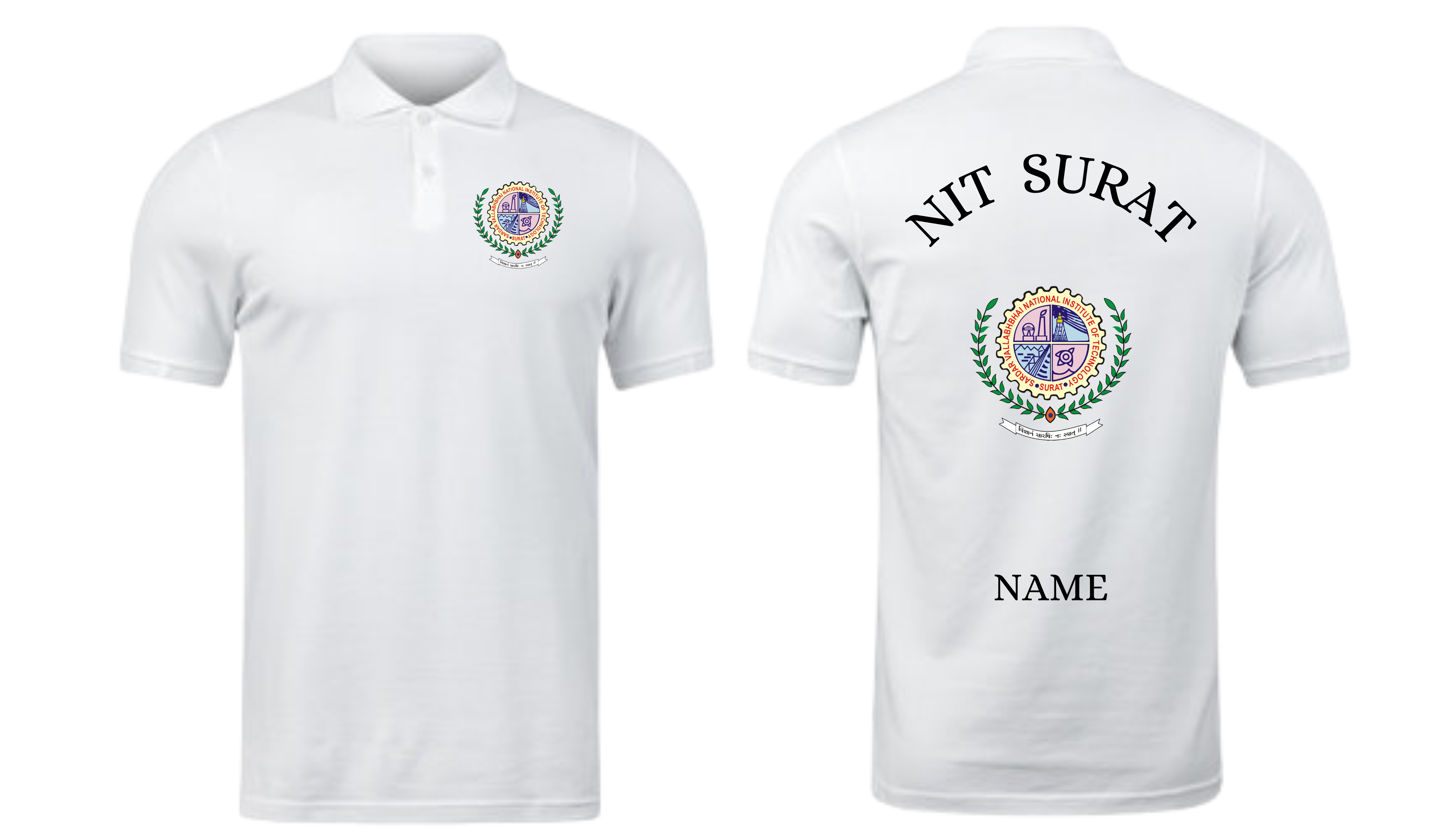 NIT Surat POLO T-SHIRT Classic Design 1 ( Ak design )