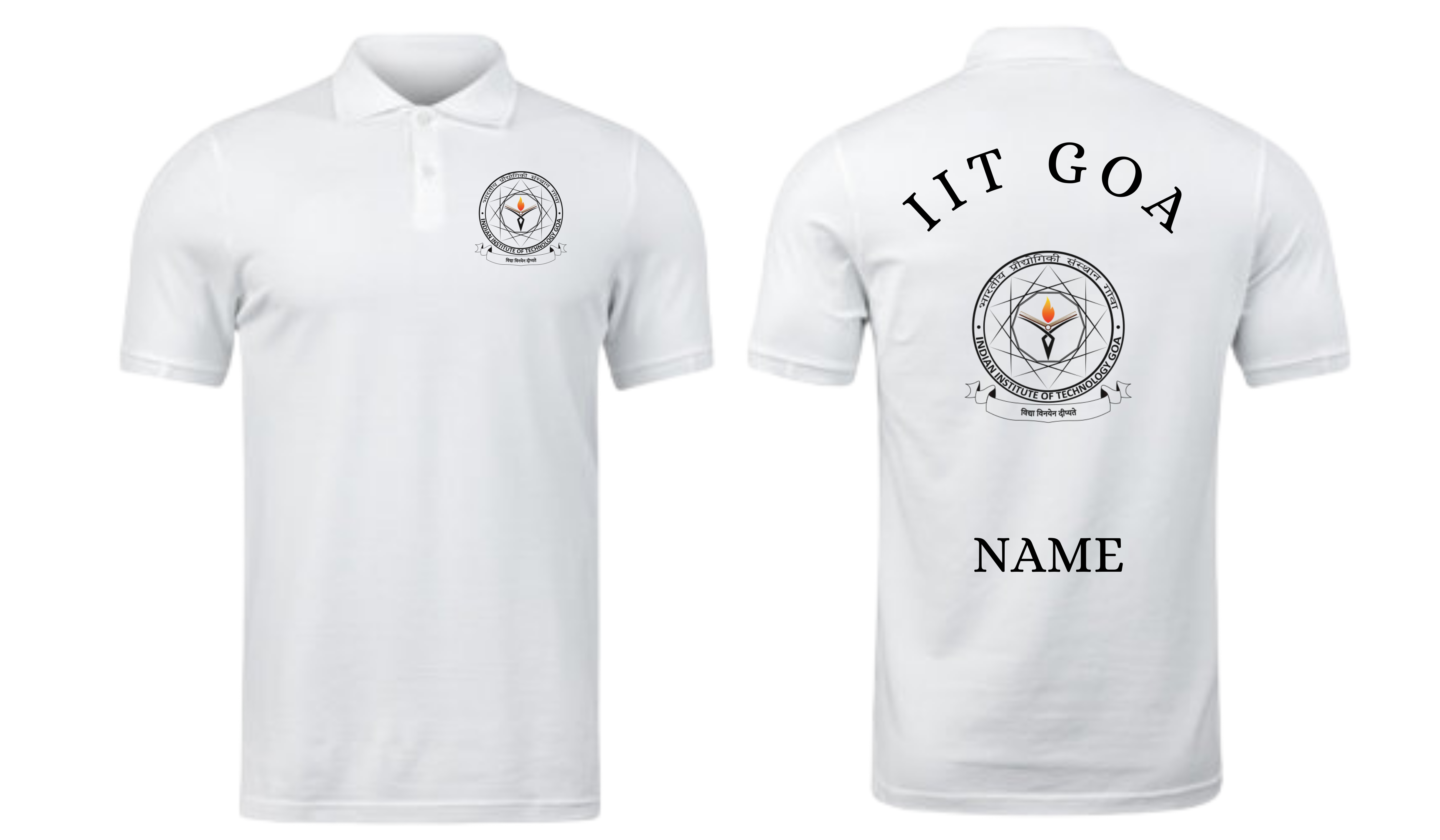 IIT GOA POLO T-SHIRT Classic Design 1 ( Ak design )