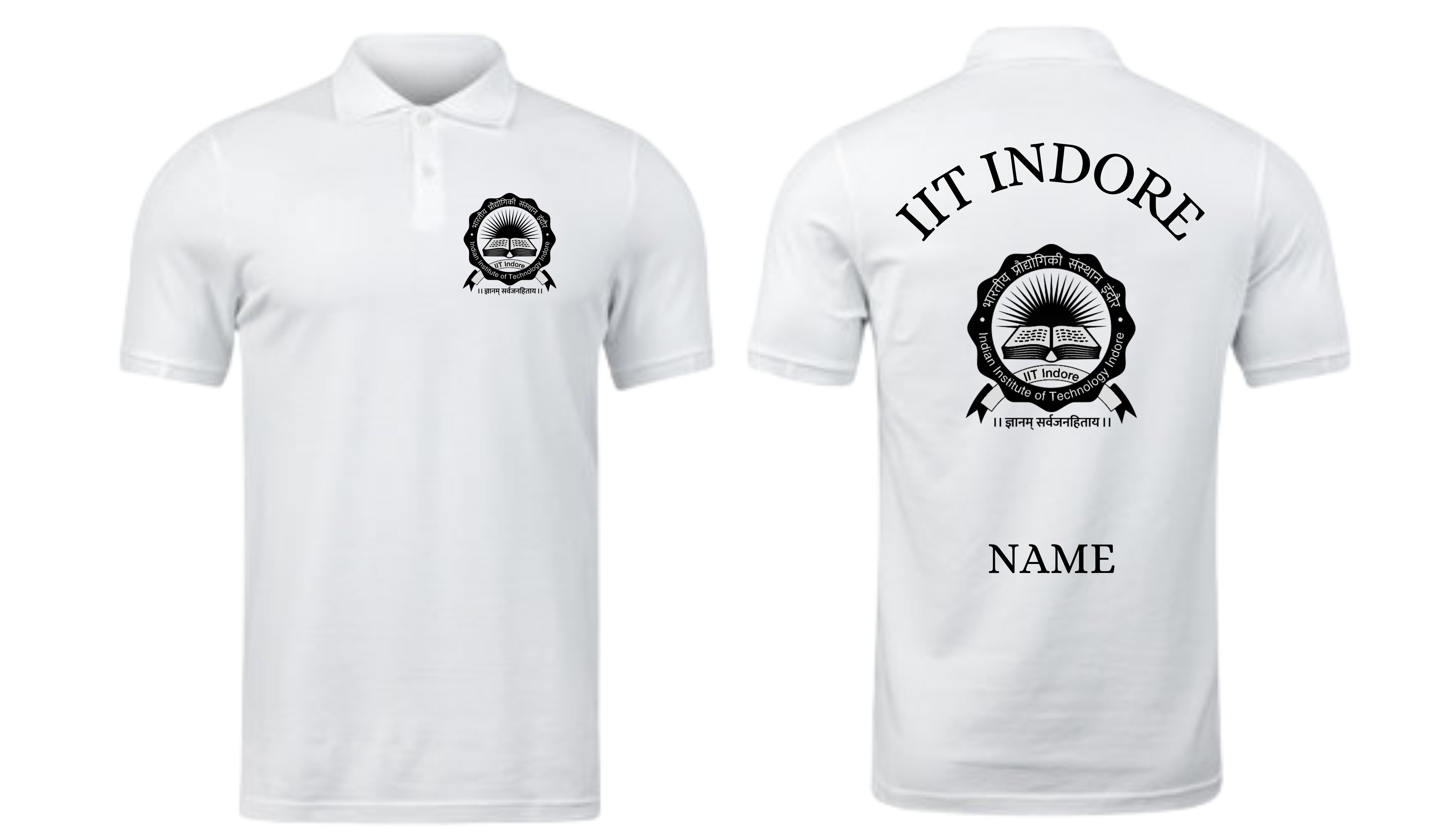IIT INDORE POLO T-SHIRT Classic Design 1 ( Ak design )