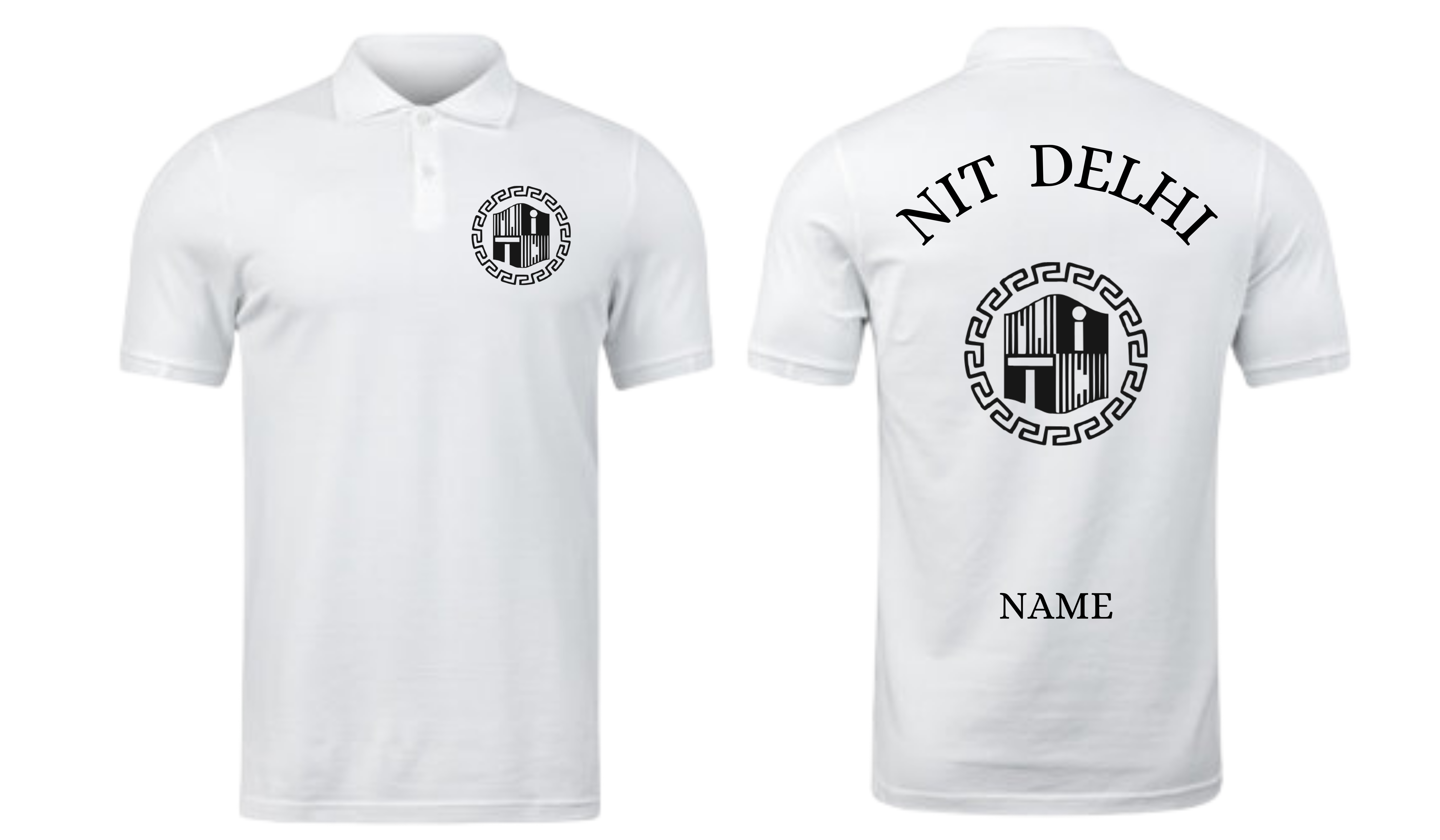 NIT DELHI POLO T-SHIRT Classic Design 1 ( Ak design )