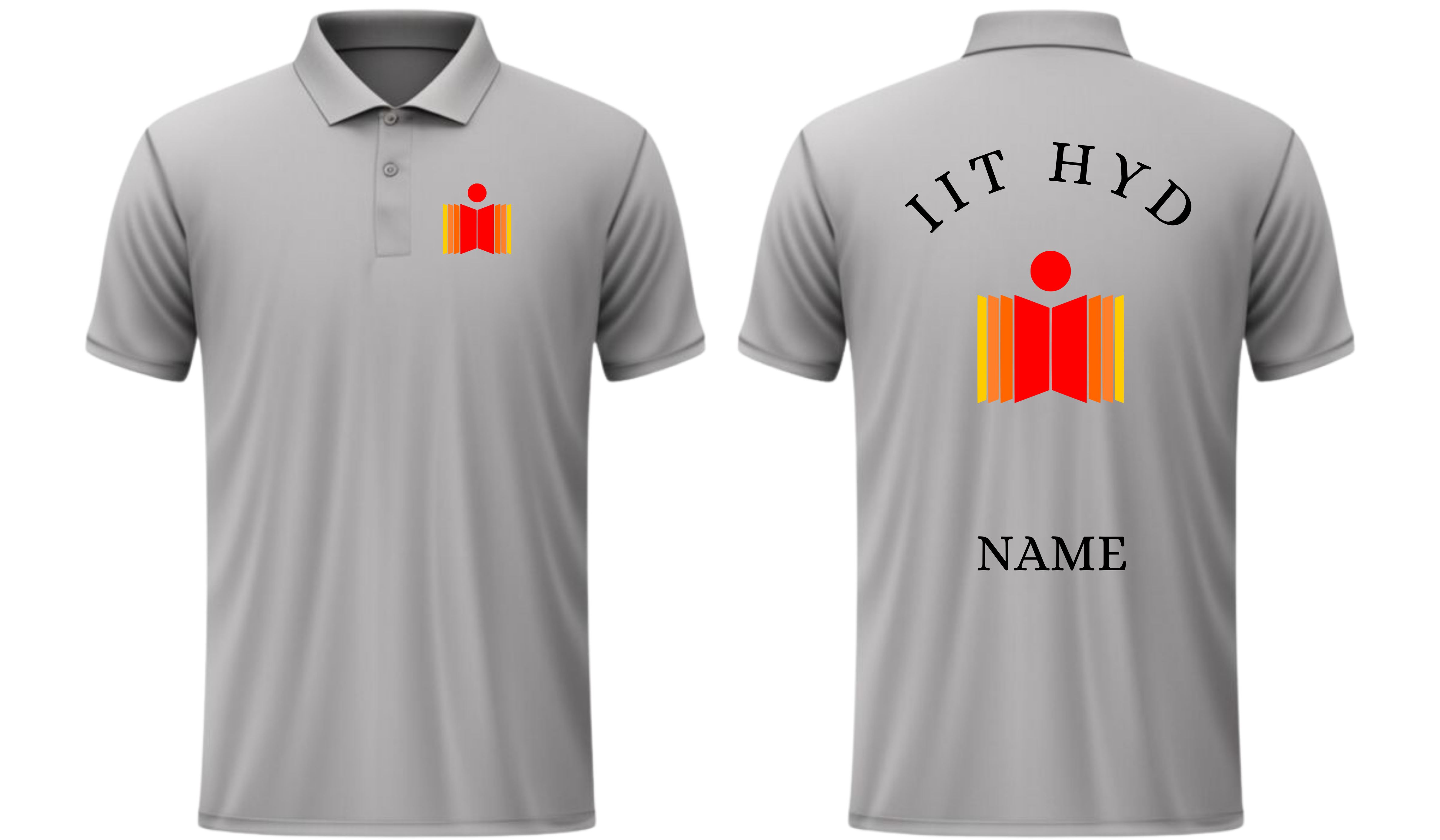 IIT HYDERABAD POLO T-SHIRT Classic Design 1 ( Ak design )