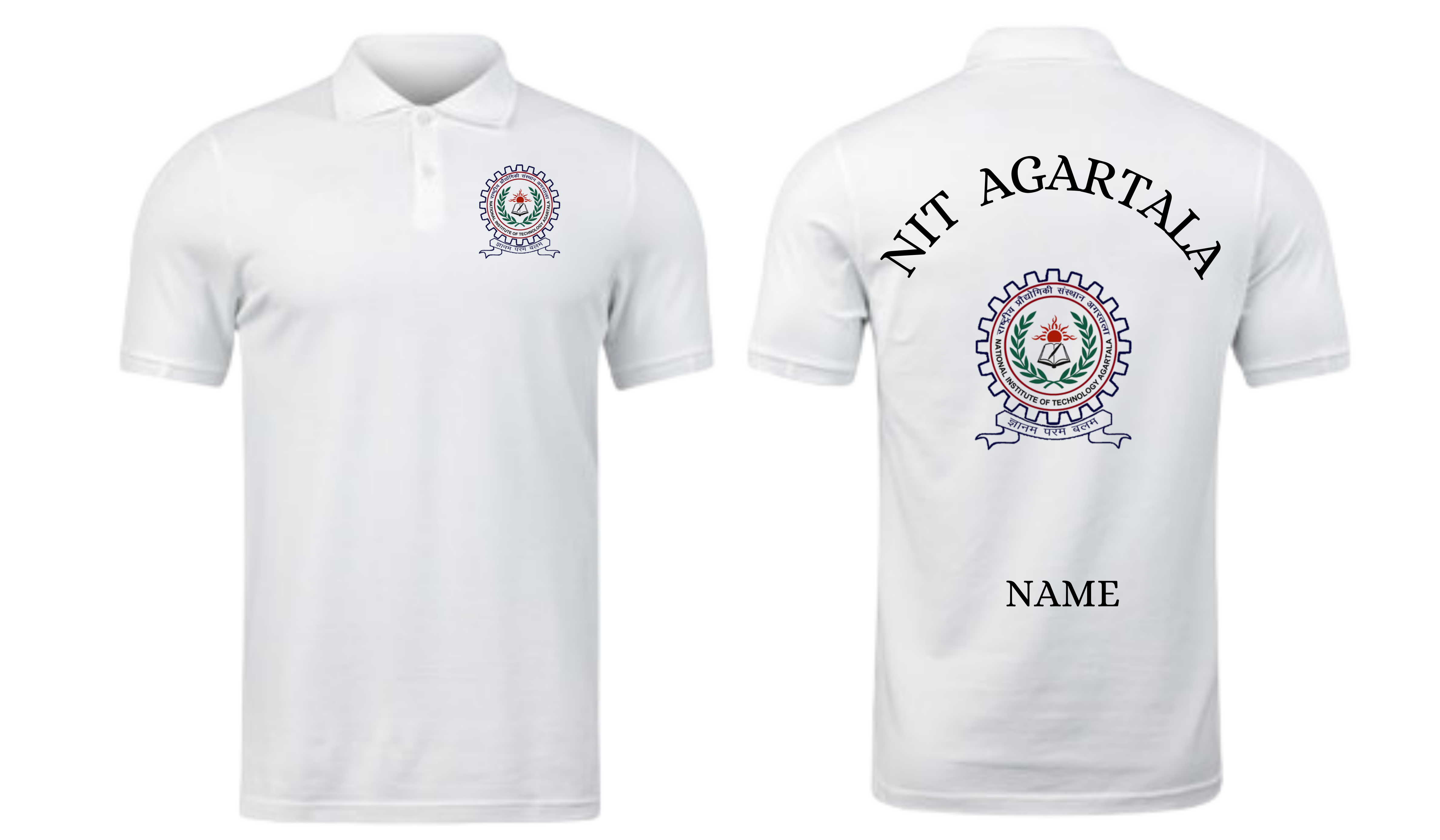 NIT Agartala POLO T-SHIRT Classic Design 1 ( Ak design )