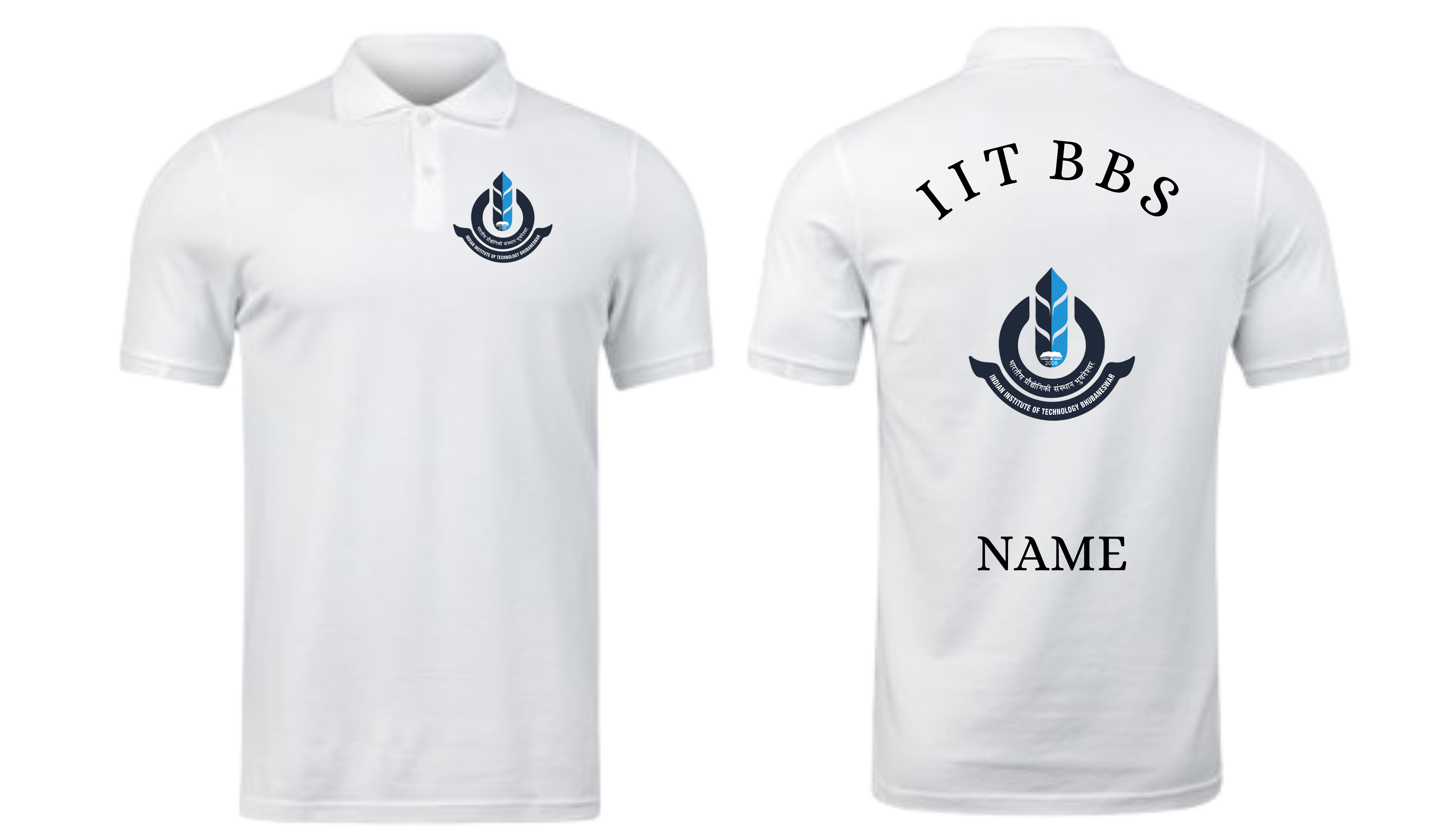 IIT Bhubaneswar POLO T-SHIRT Classic Design 1 ( Ak design )