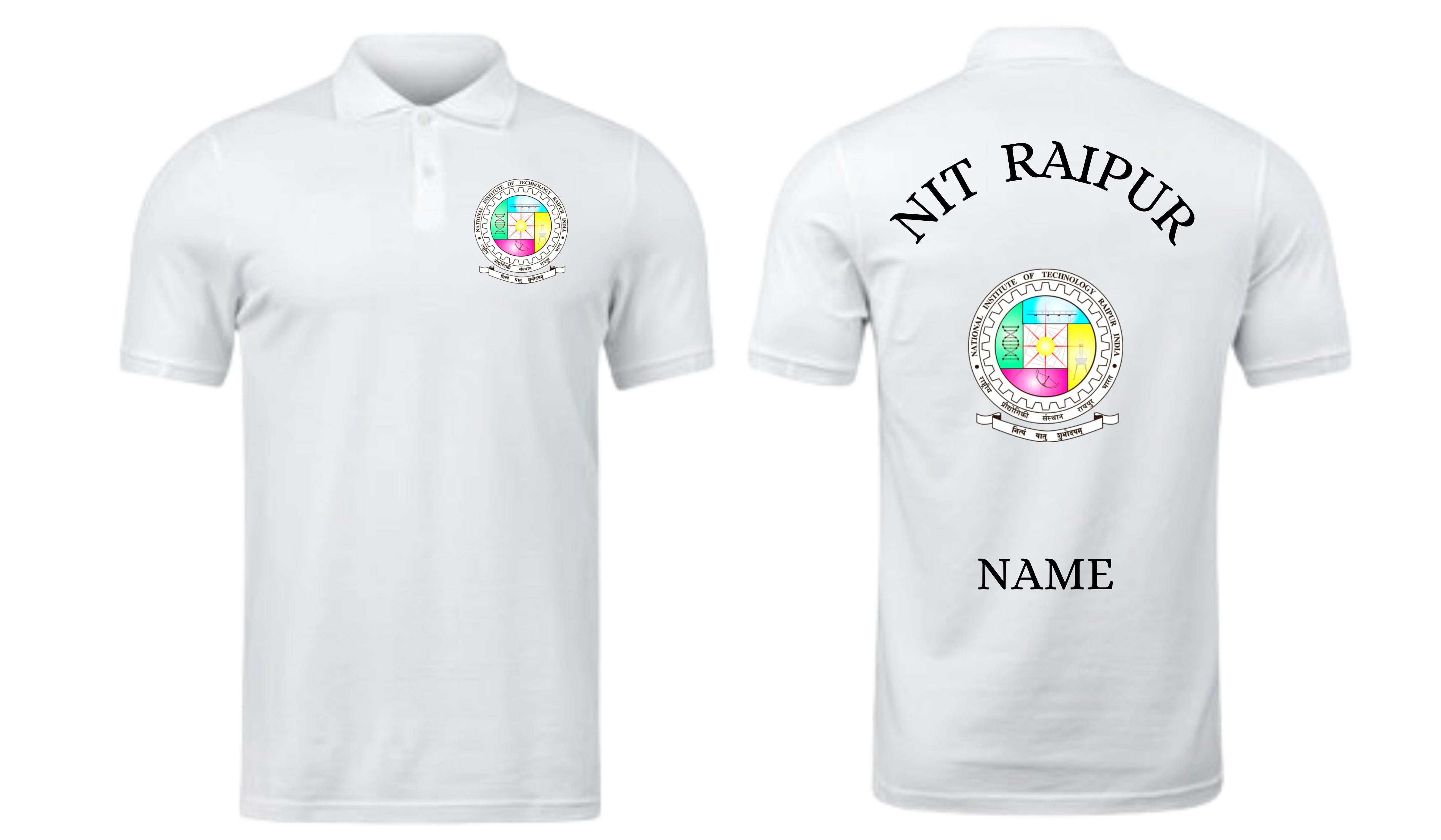 NIT Raipur POLO T-SHIRT Classic Design 1 ( Ak design )
