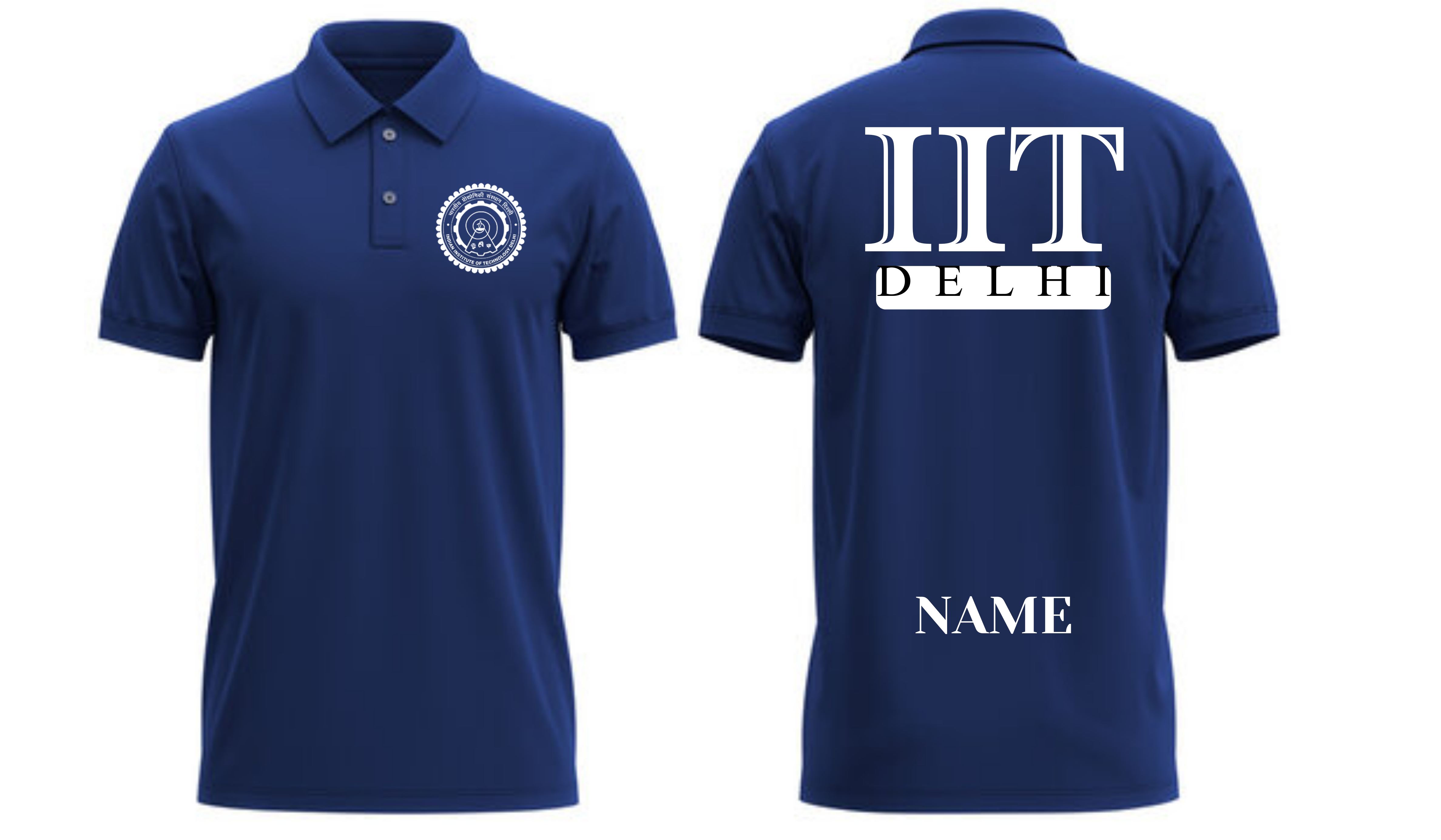 IIT DELHI POLO T-SHIRT ITC Century Handtooled design