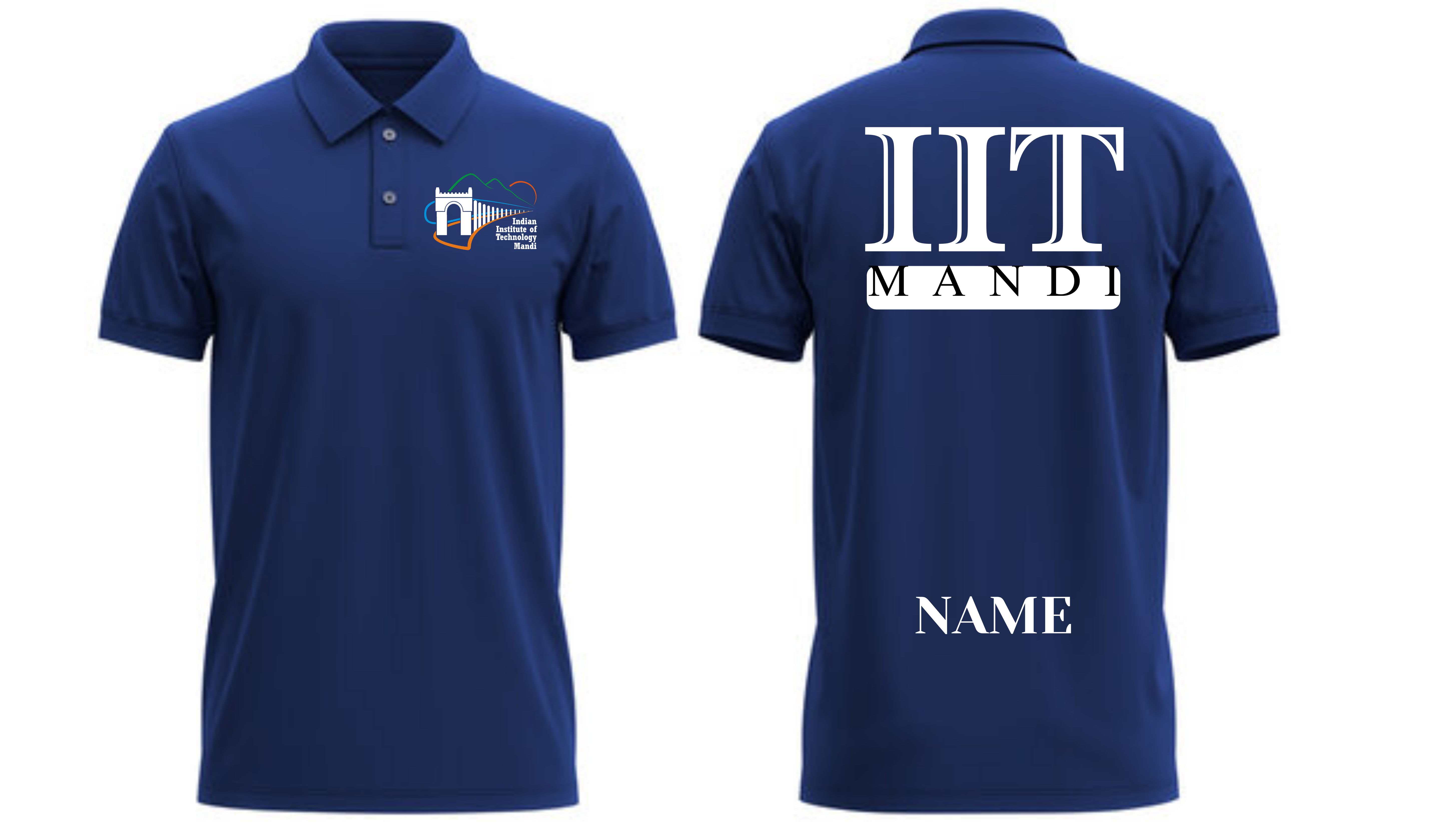 IIT Mandi Polo T-SHIRT ITC Century handtooled Design ( CampusCart Design )