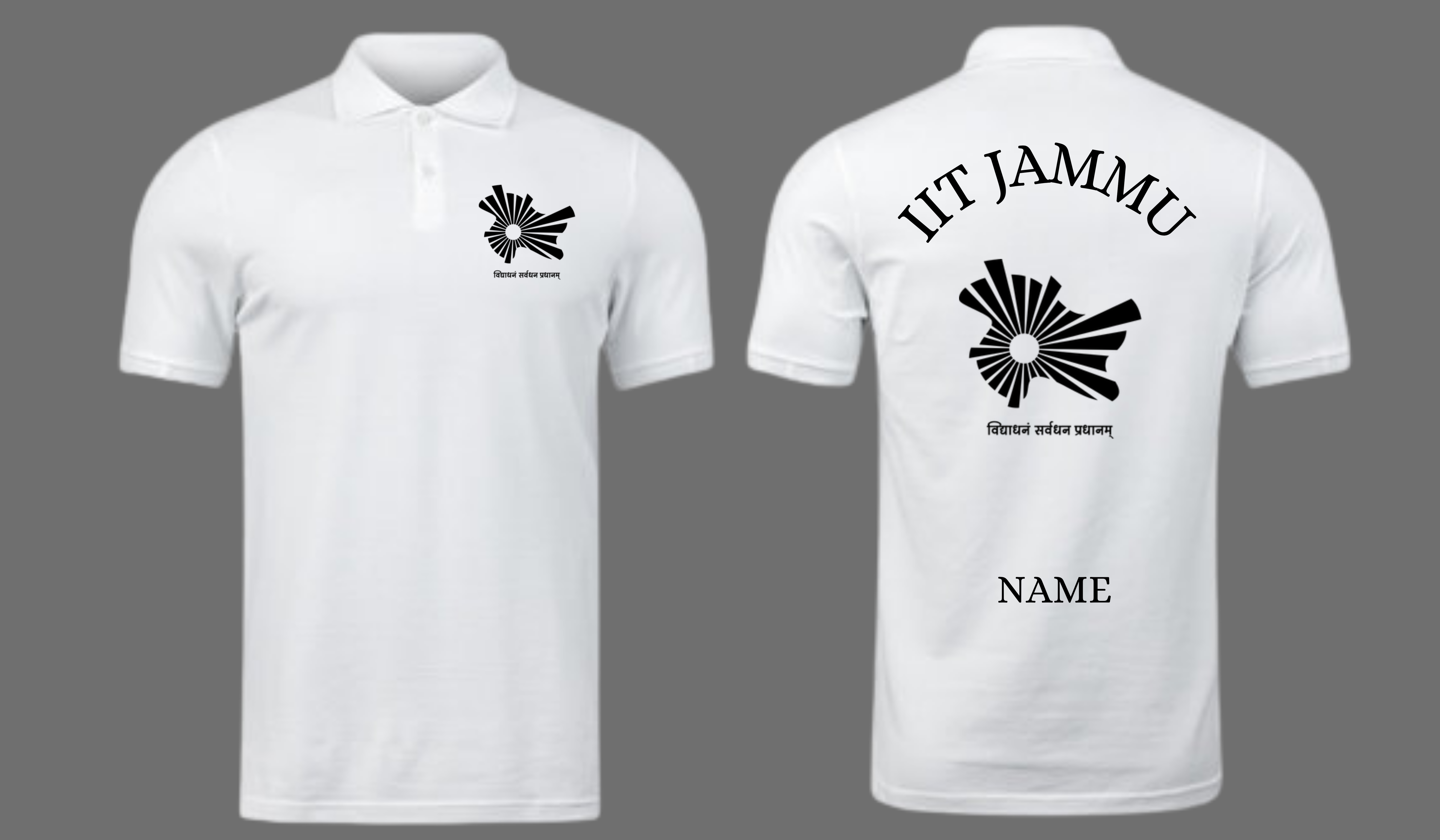 IIT Jammu Polo T-SHIRT CLASSIC Design 1 ( CampusCart Design )