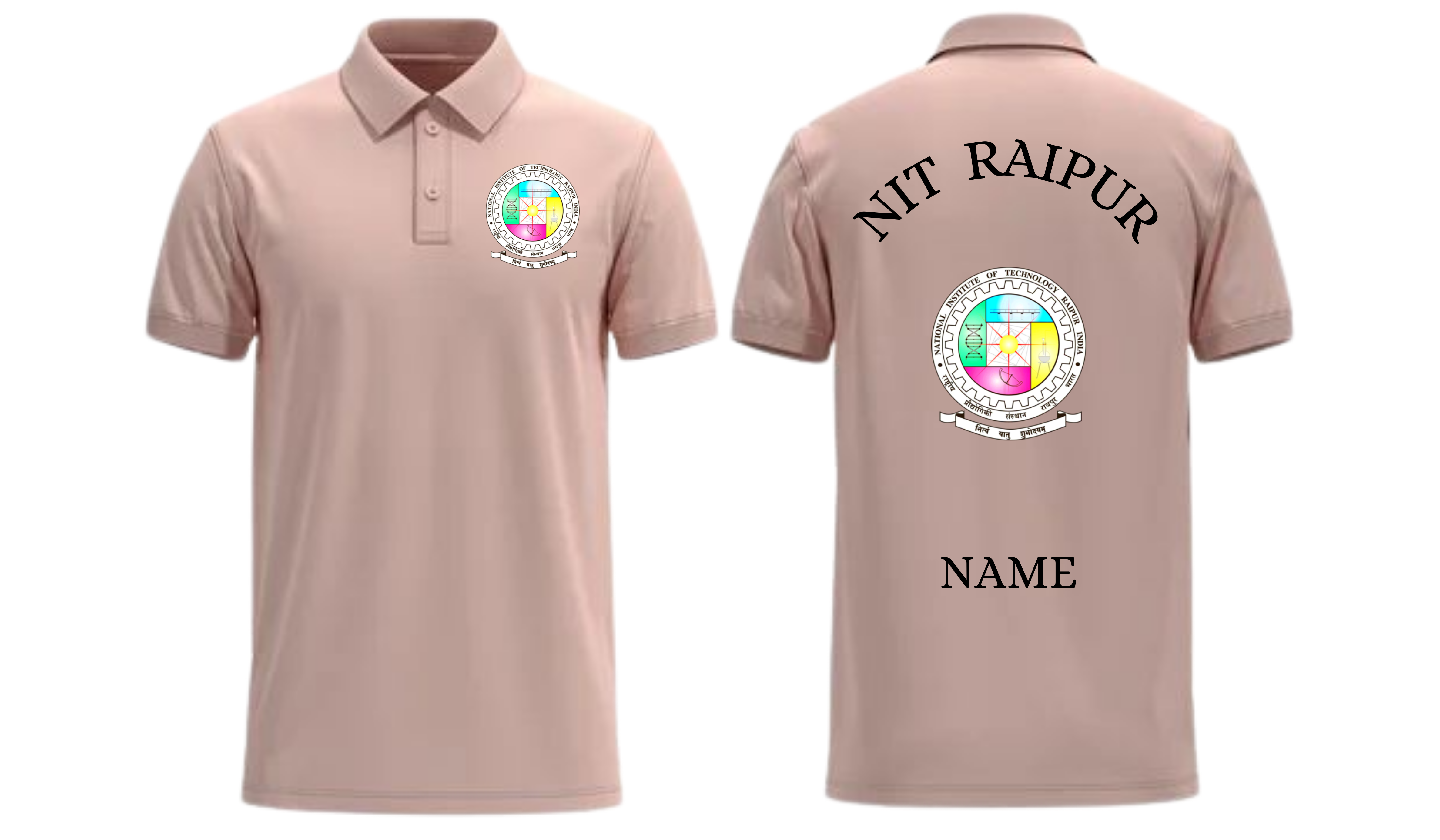 NIT Raipur POLO T-SHIRT Classic Design 1 ( Ak design )