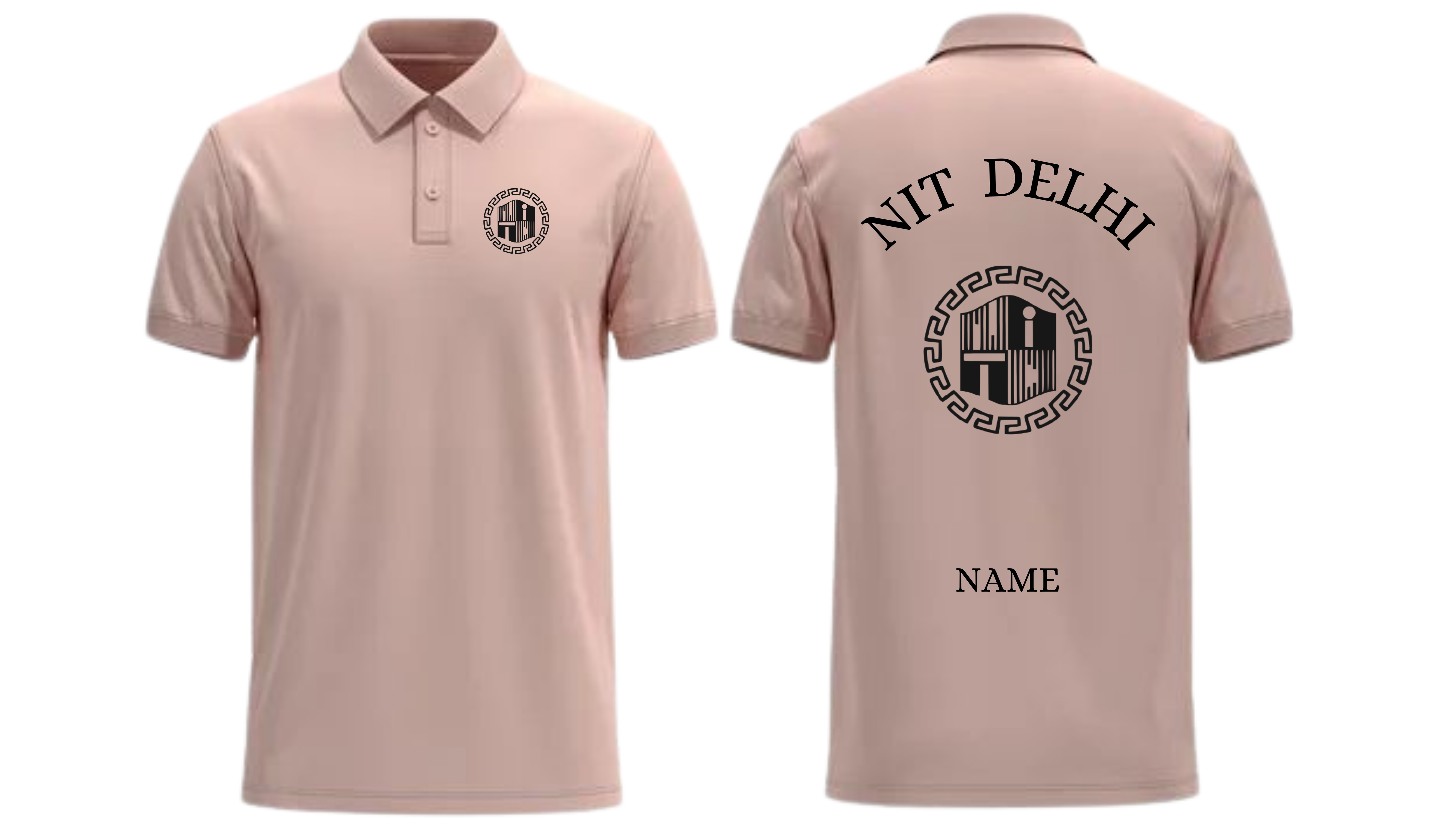 NIT DELHI POLO T-SHIRT Classic Design 1 ( Ak design )