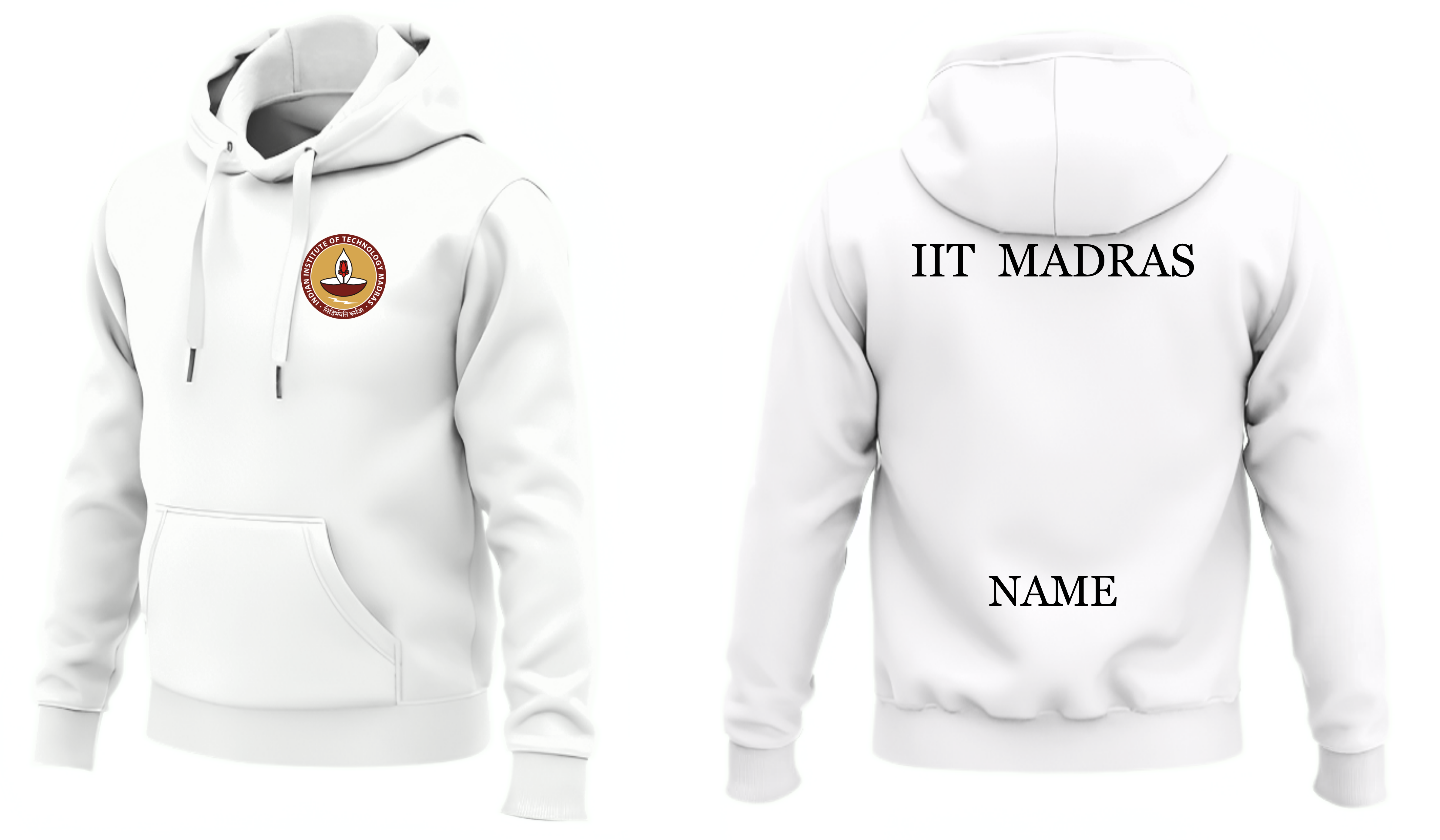 IIT MADRAS Hoodies Classic Design ( Ak Design )
