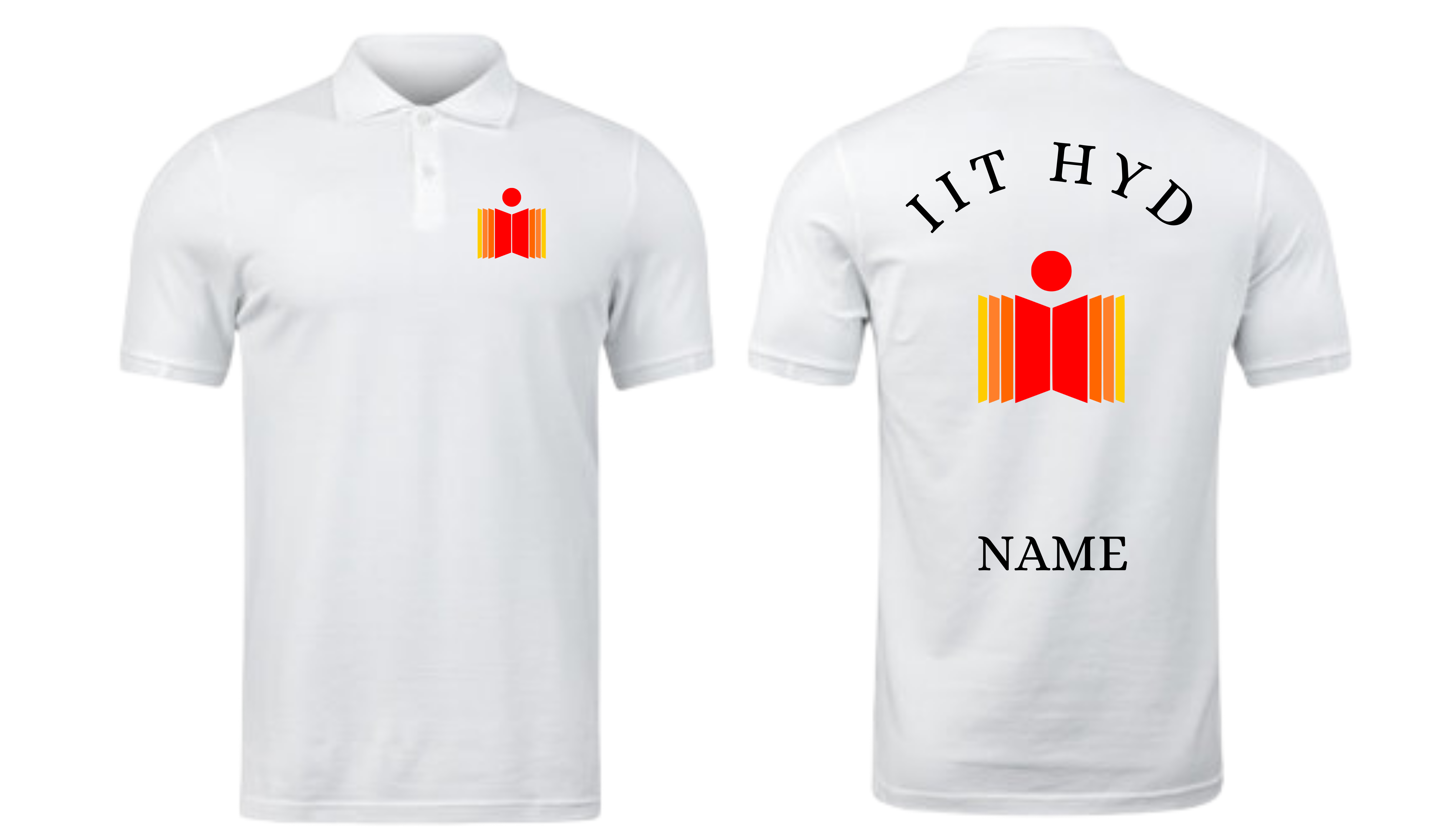 IIT HYDERABAD POLO T-SHIRT Classic Design 1 ( Ak design )