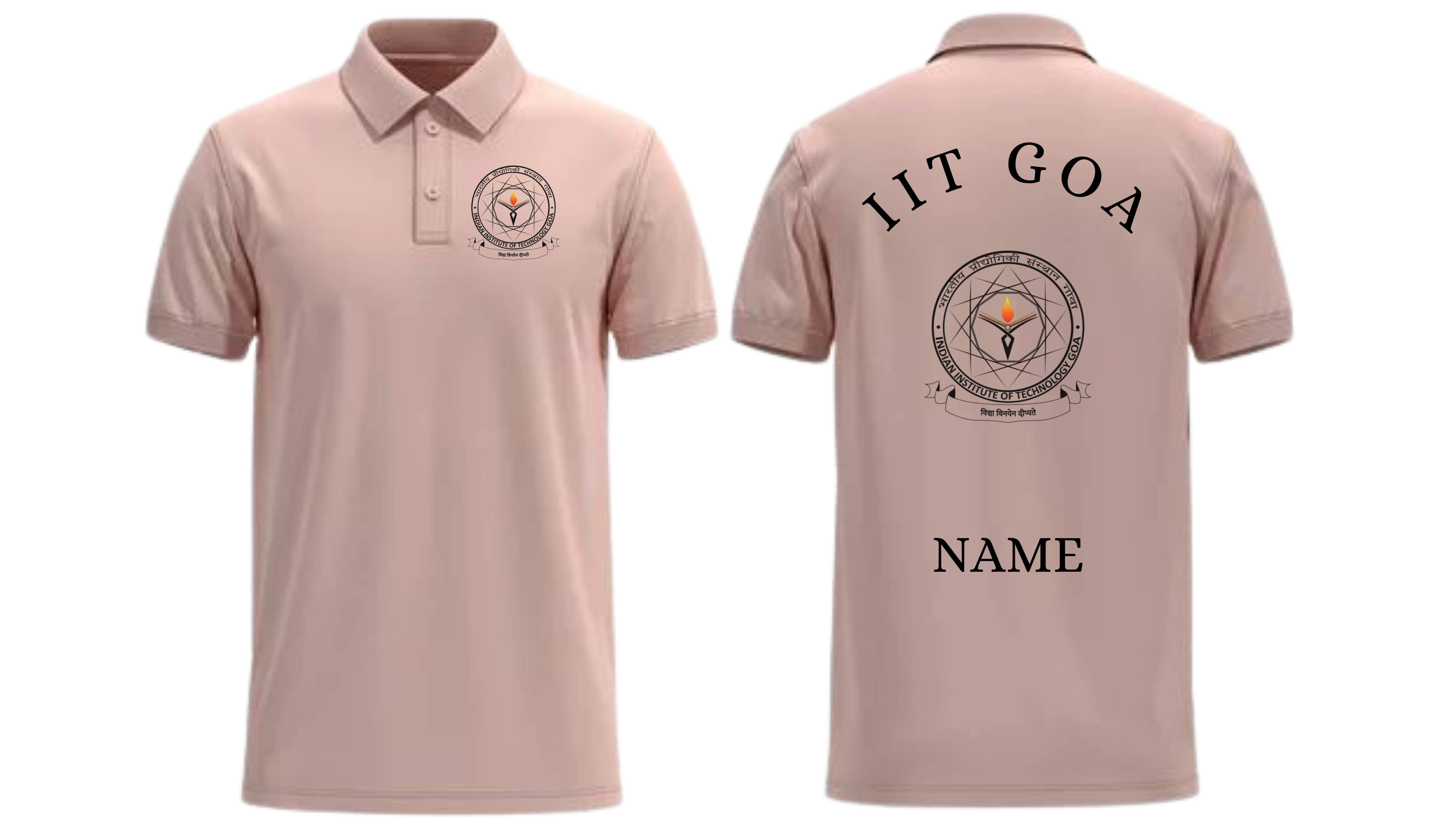 IIT GOA POLO T-SHIRT Classic Design 1 ( Ak design )