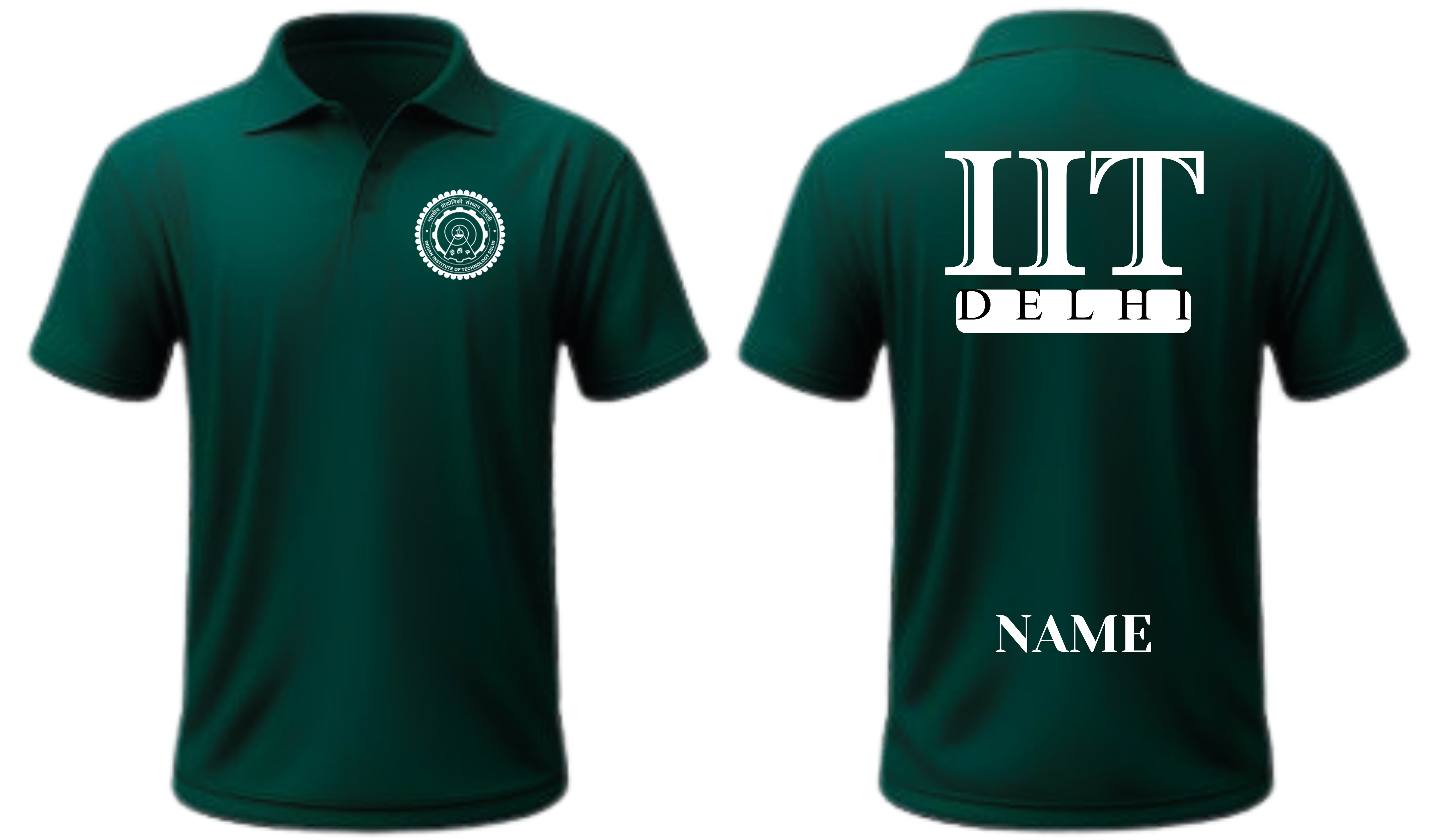 IIT DELHI POLO T-SHIRT ITC Century Handtooled design
