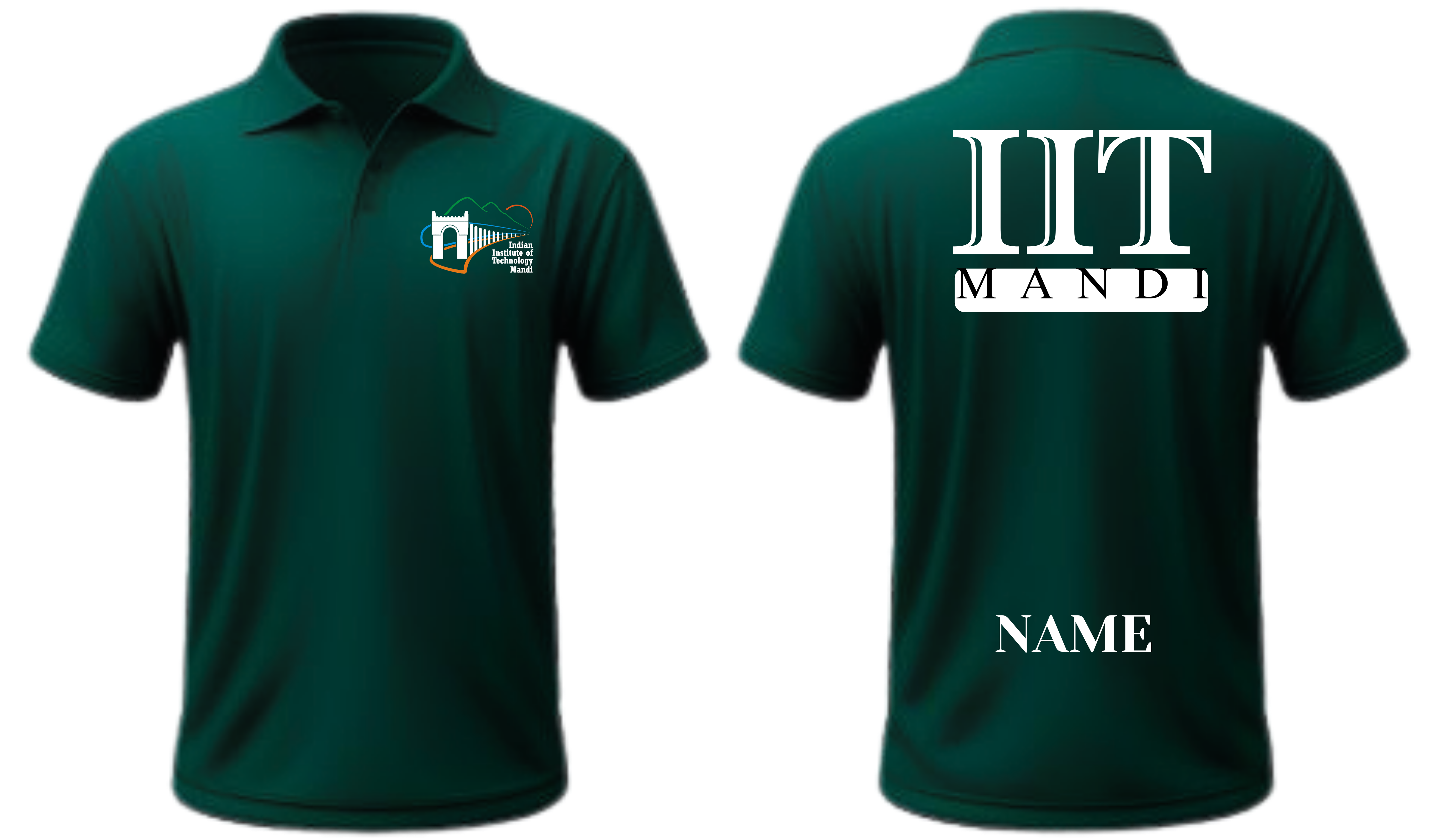 IIT Mandi Polo T-SHIRT ITC Century handtooled Design ( CampusCart Design )