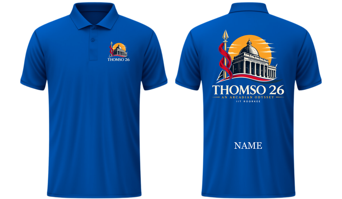 POLO TEES Design 3, THOMSO IIT Roorkee,