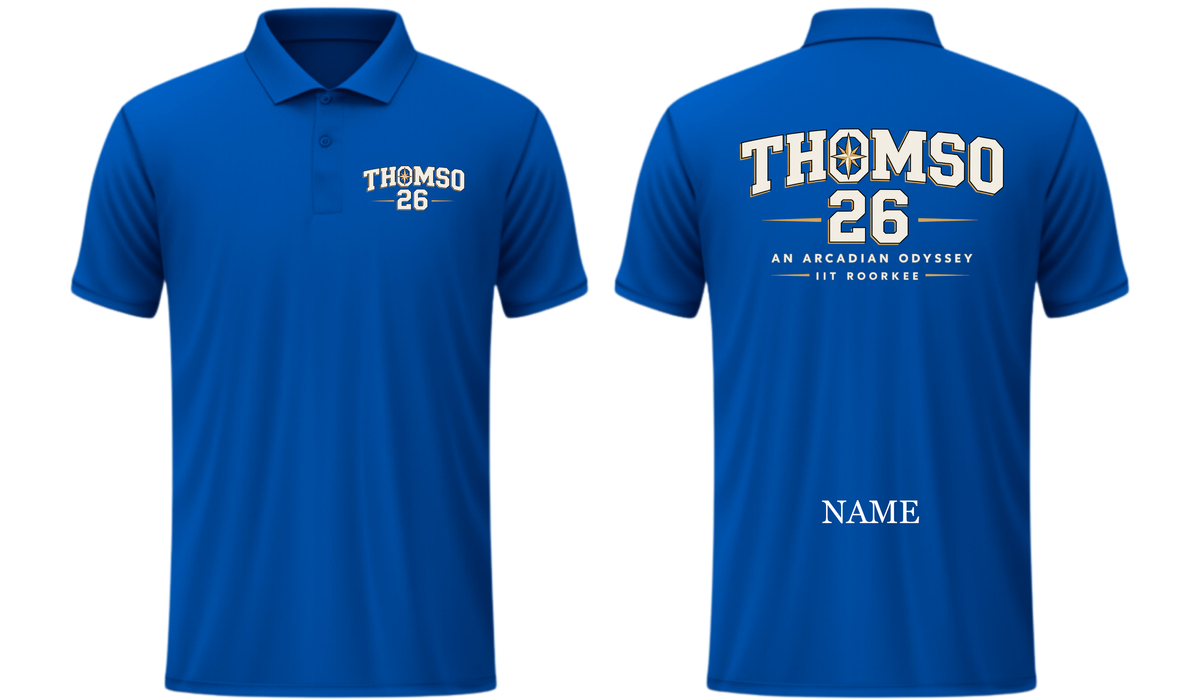 POLO TEES Design 2, THOMSO IIT Roorkee,