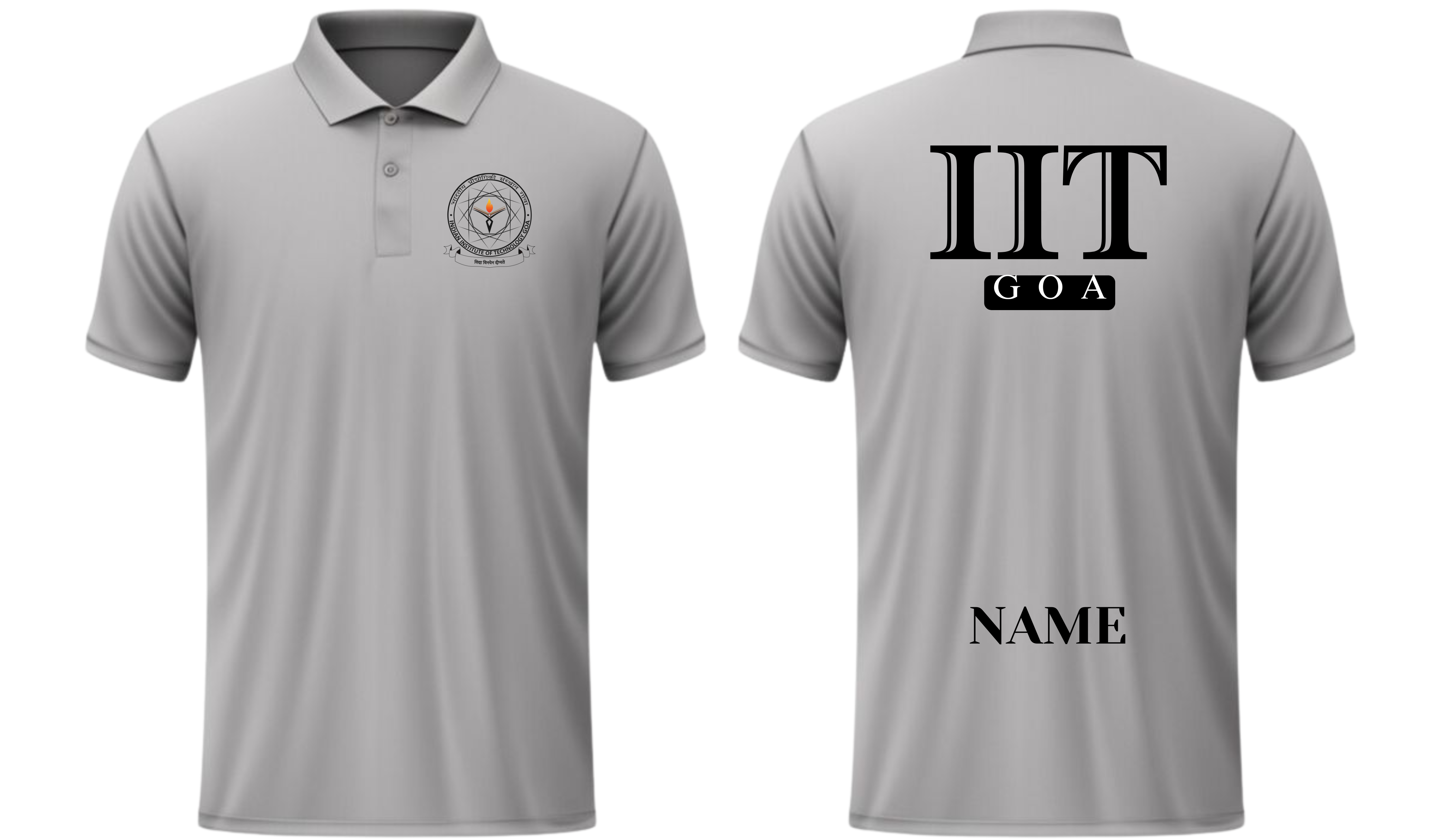 IIT GOA POLO T-SHIRT ITC Century Handtooled Design ( Ak design )