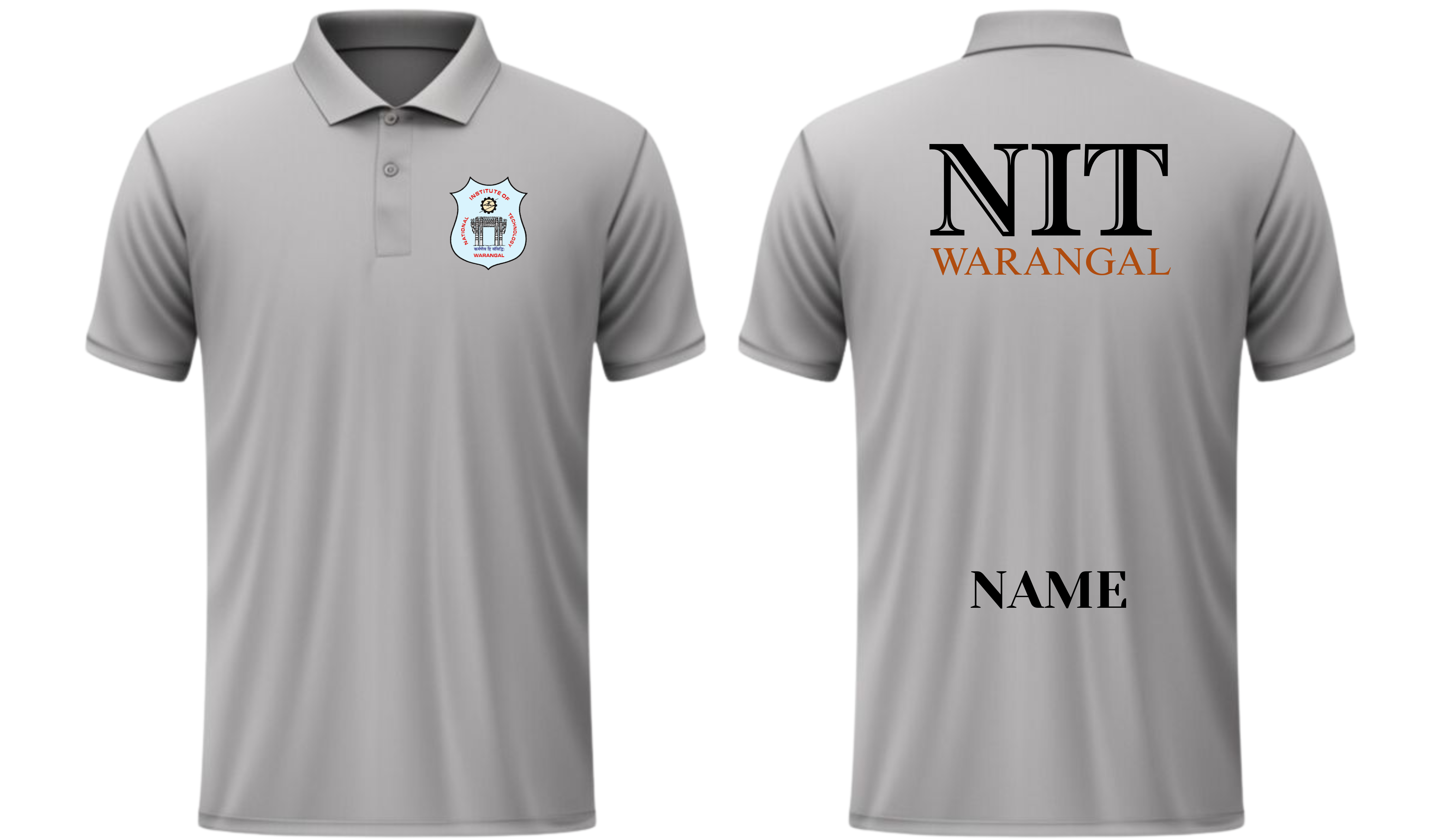 NIT Warangal POLO T-SHIRT ITC Century Handtooled Design ( Ak design )