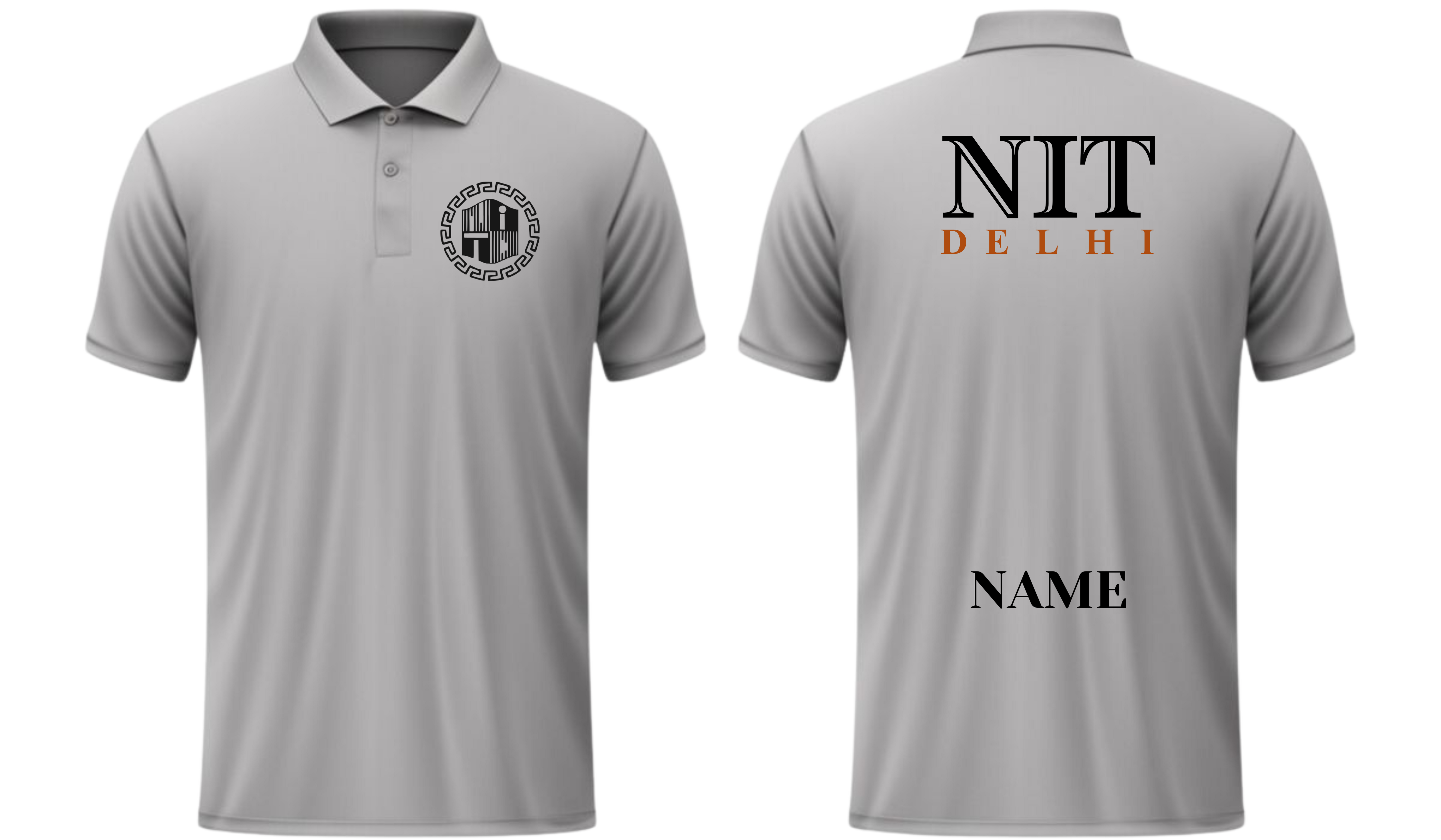 NIT DELHI POLO T-SHIRT ITC Century Handtooled Design ( Ak design )