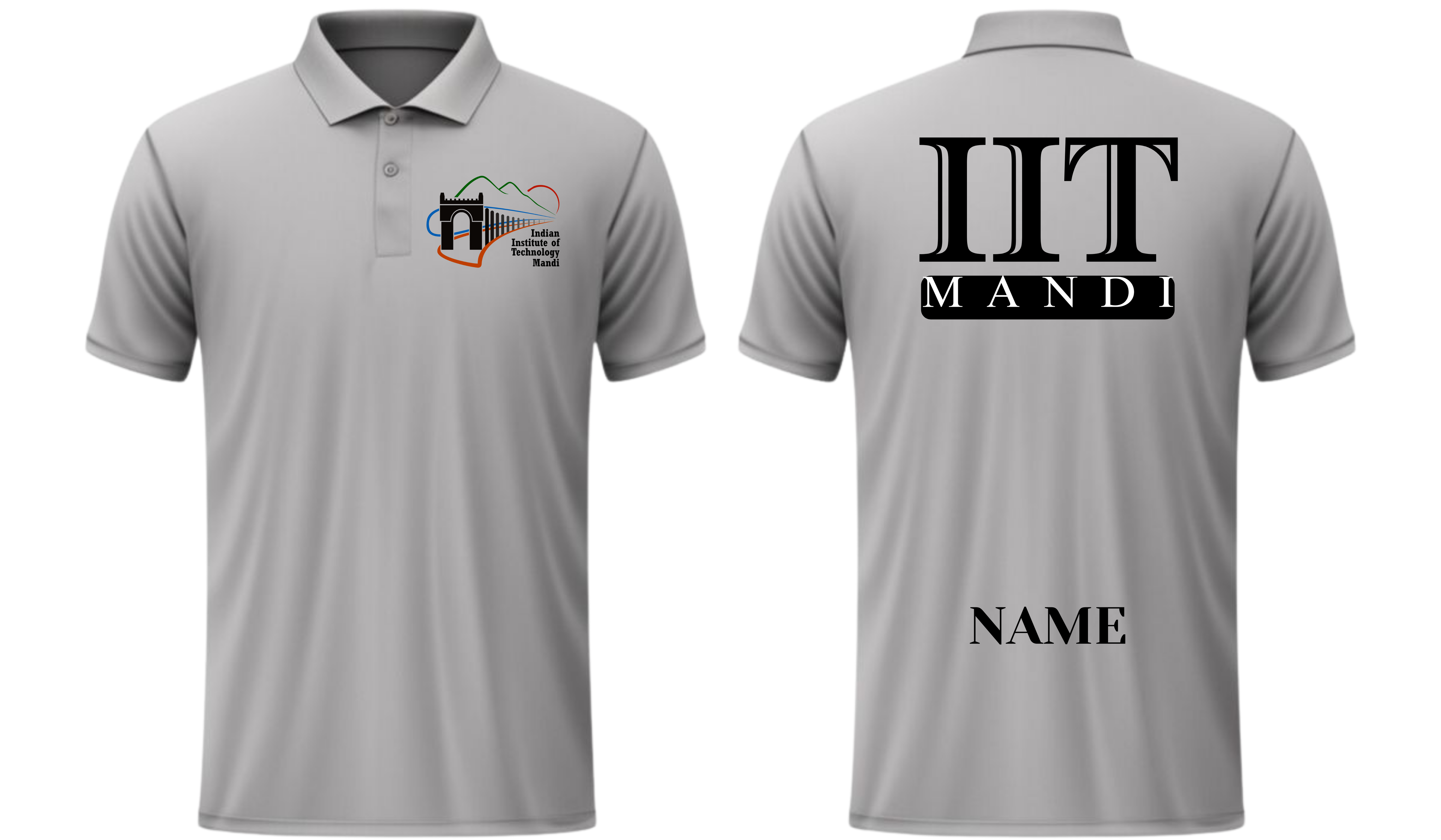 IIT Mandi Polo T-SHIRT ITC Century handtooled Design ( CampusCart Design )